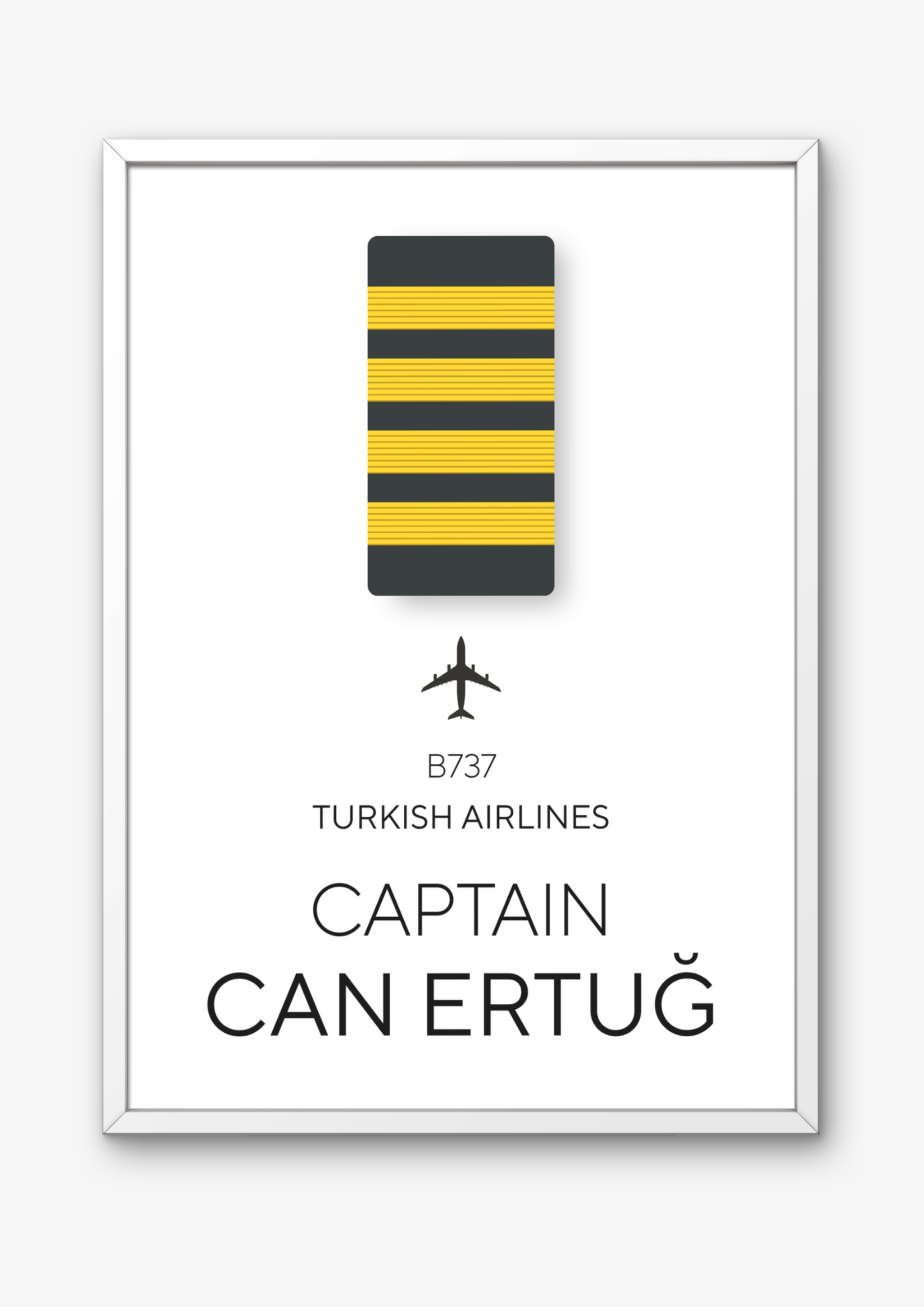 Kişiselleştirilebilir Kaptan Pilot Posteri - Pilot Posterleri No.3