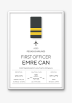 Kişiselleştirilebilir Yardımcı Pilot Posteri - Pilot Posterleri No.1