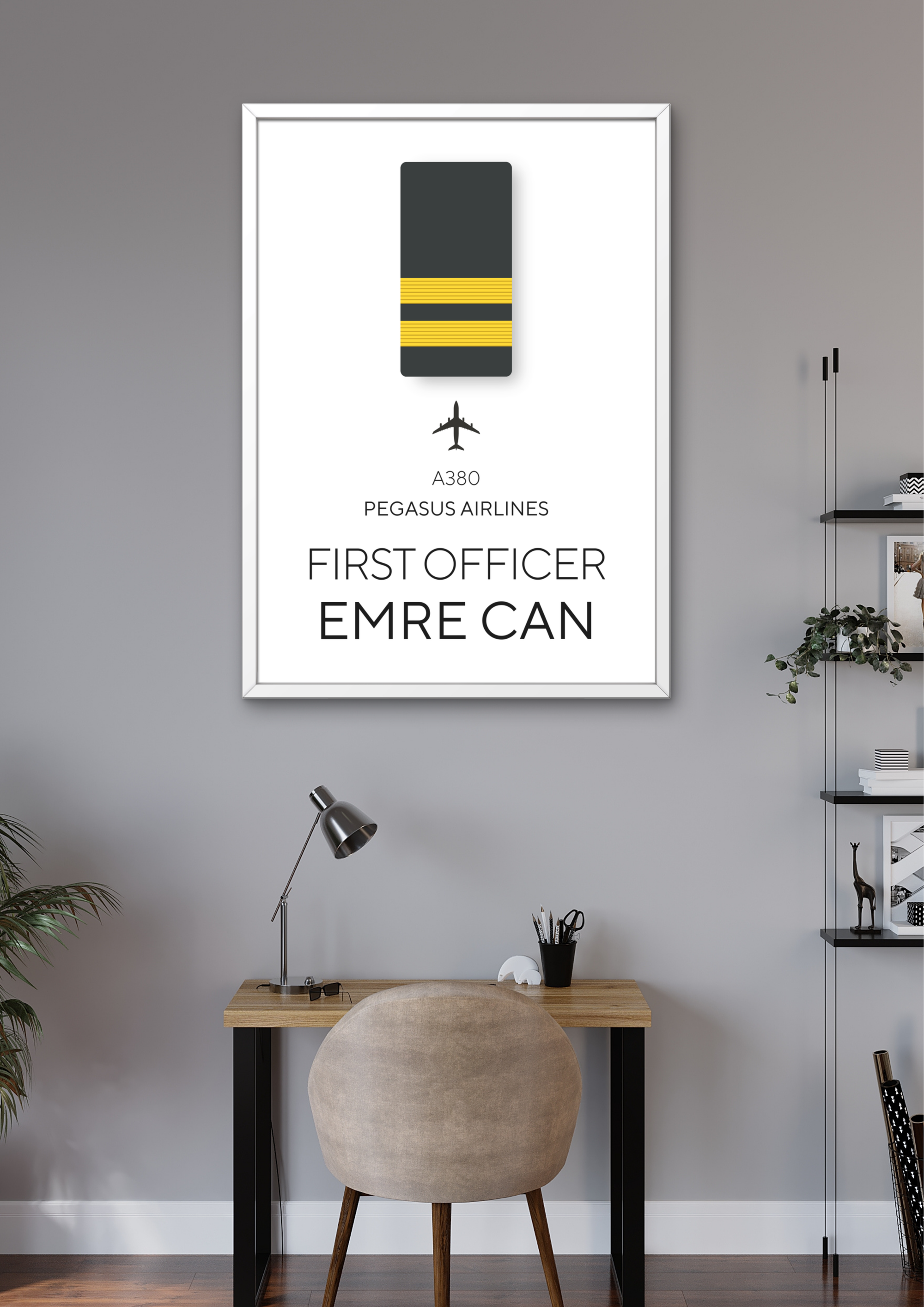 Kişiselleştirilebilir Yardımcı Pilot Posteri - Pilot Posterleri No.4