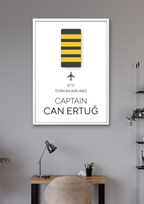 Kişiselleştirilebilir Kaptan Pilot Posteri - Pilot Posterleri No.3