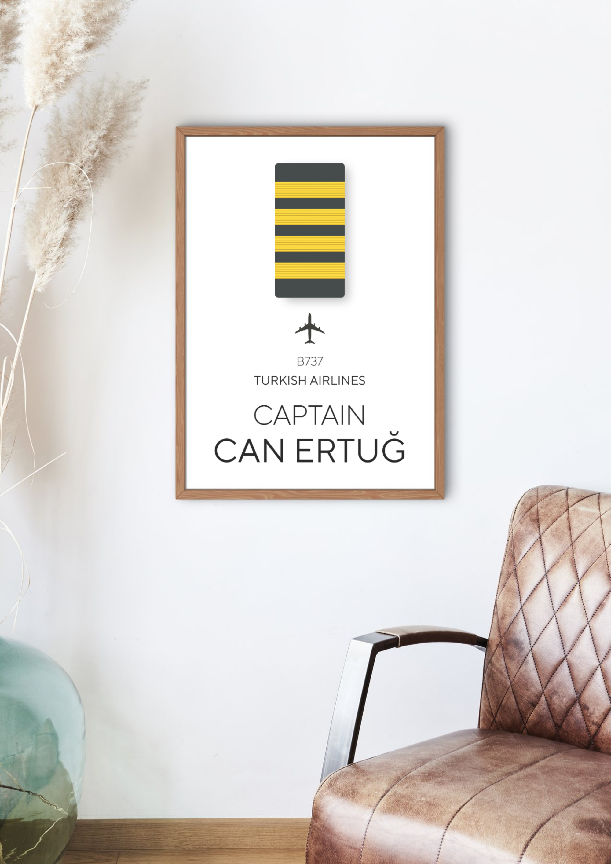 Kişiselleştirilebilir Kaptan Pilot Posteri - Pilot Posterleri No.3