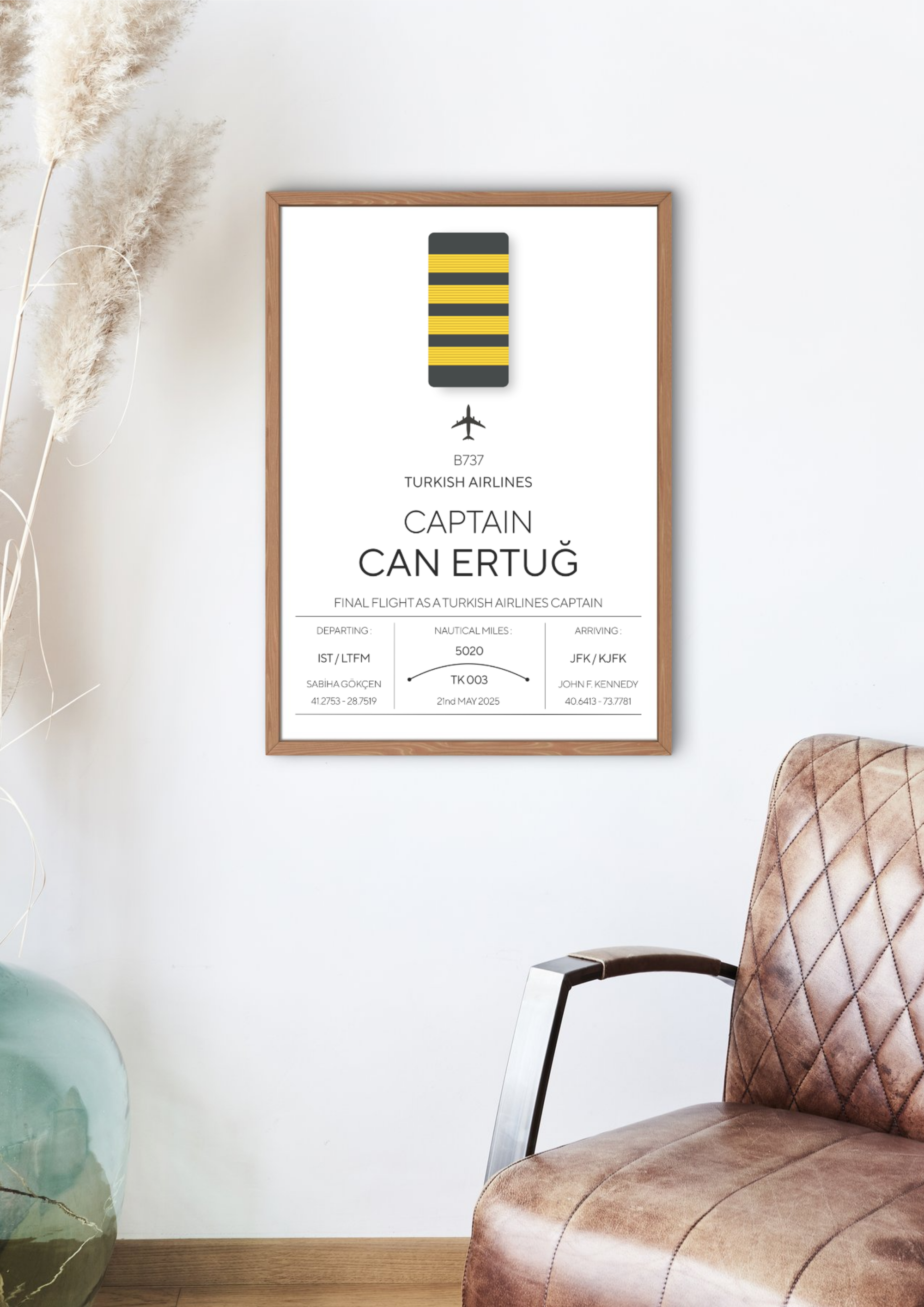 Kişiselleştirilebilir Kaptan Pilot Posteri - Pilot Posterleri No.2