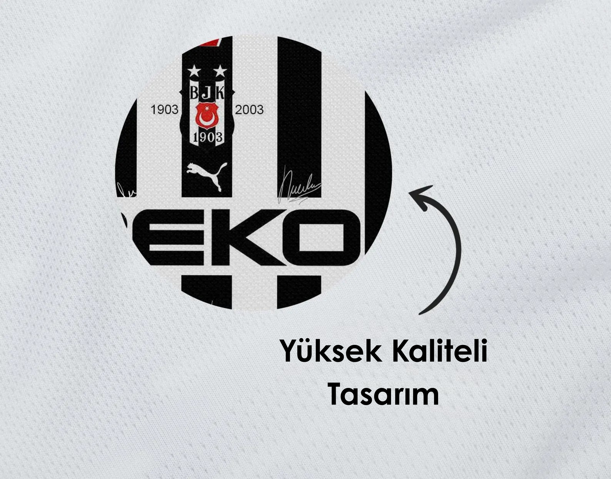 Beşiktaş 100. Yıl Forması Posteri - Takım Posterleri No.1