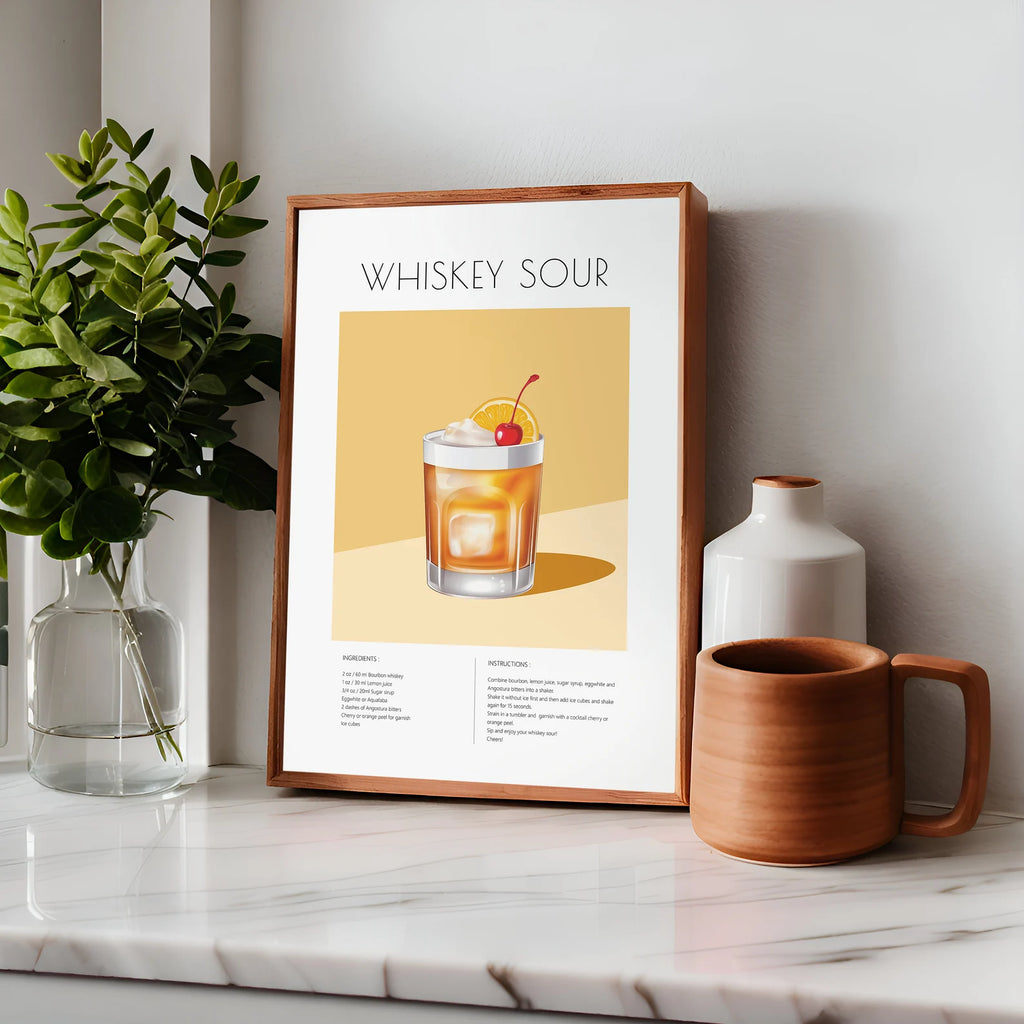 Whiskey Sour Kokteyl Tarifi Posteri