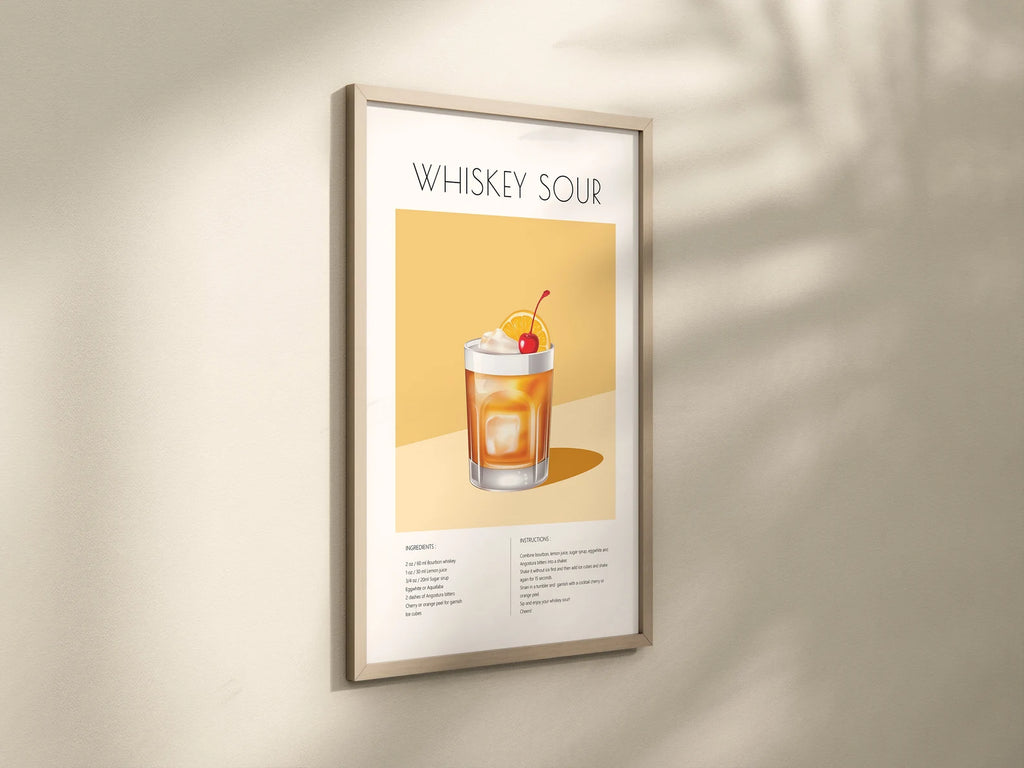 Whiskey Sour Kokteyl Tarifi Posteri