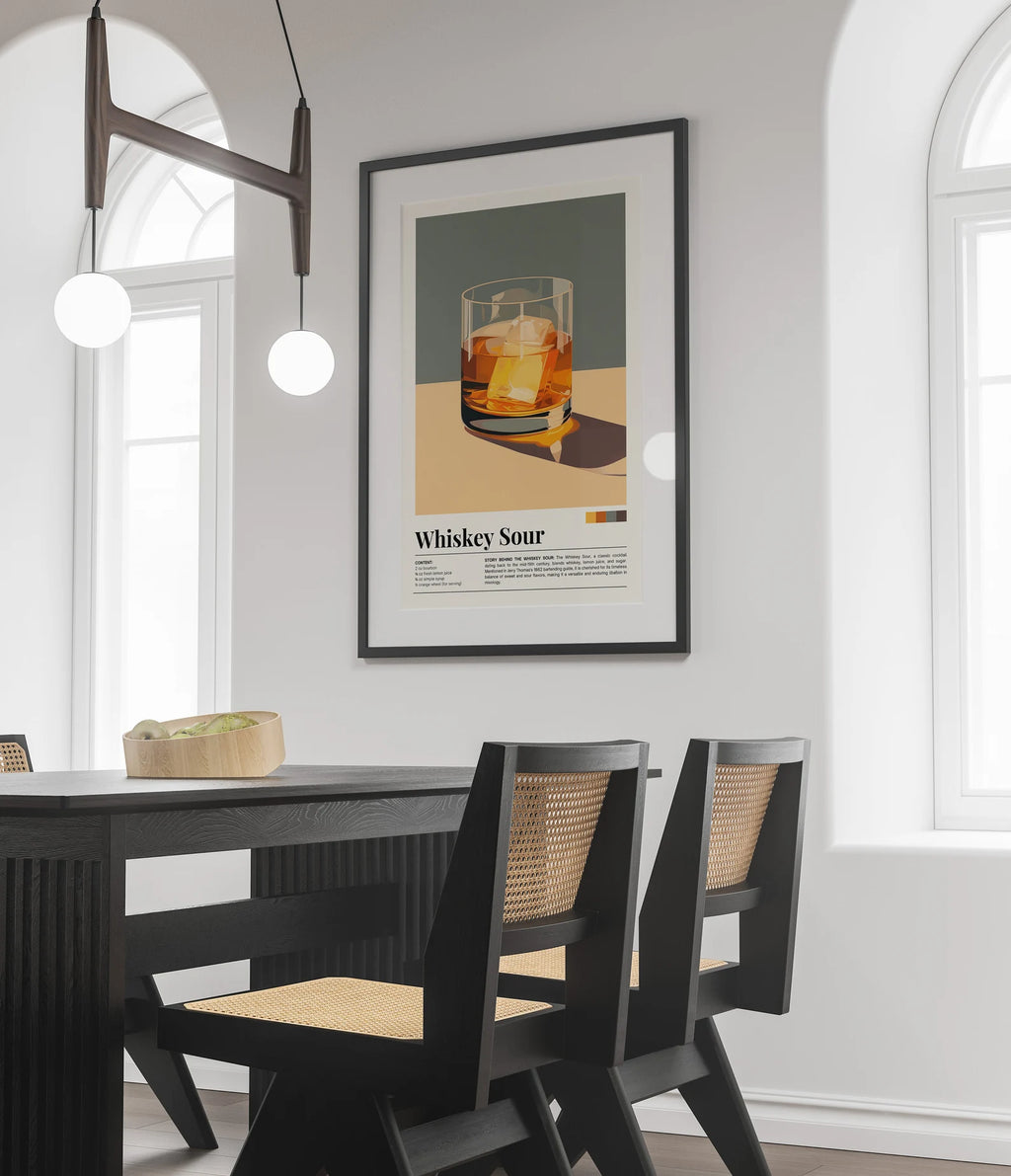 Whiskey Sour Kokteyl Posteri