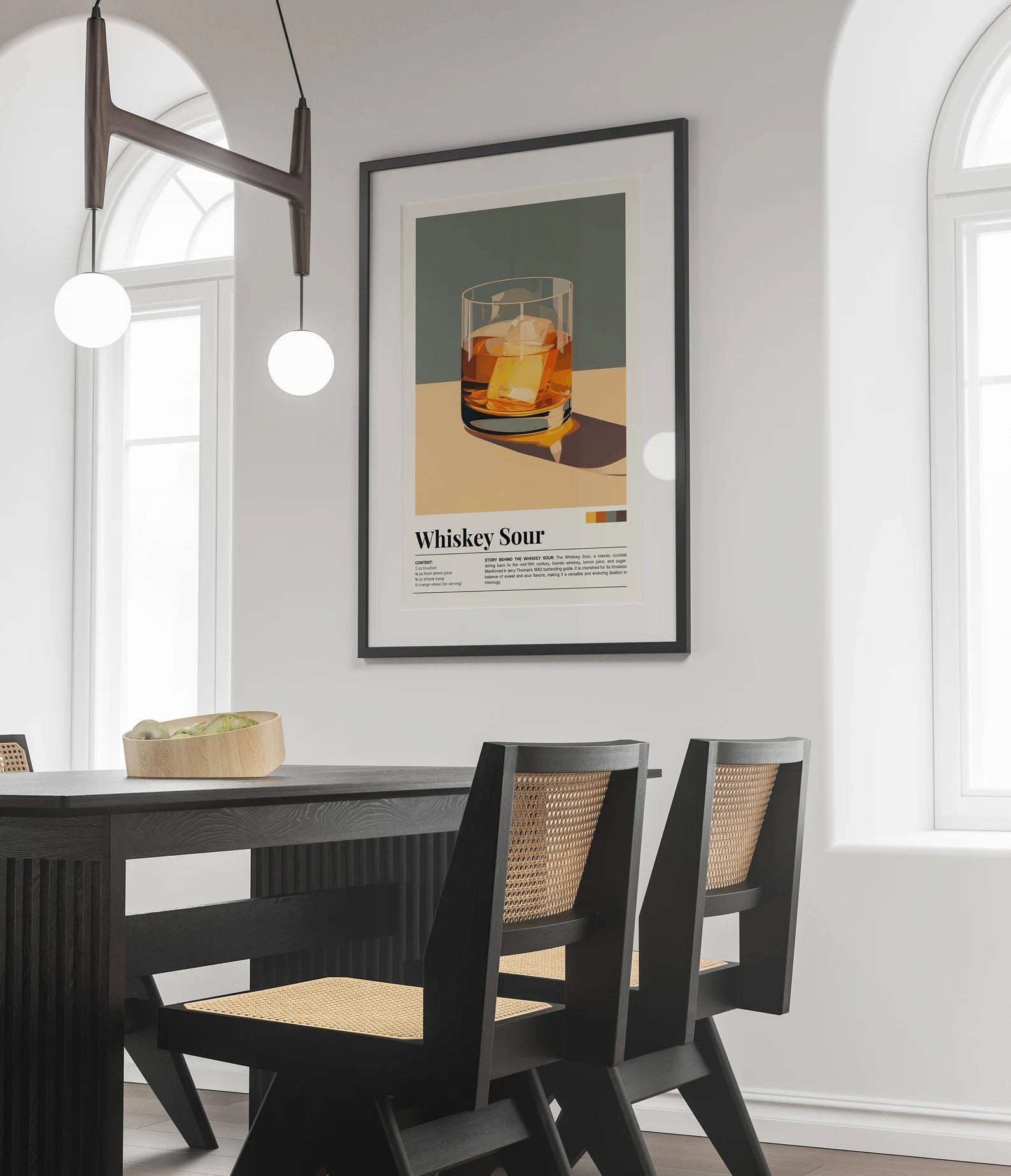 Whiskey Sour Kokteyl Posteri