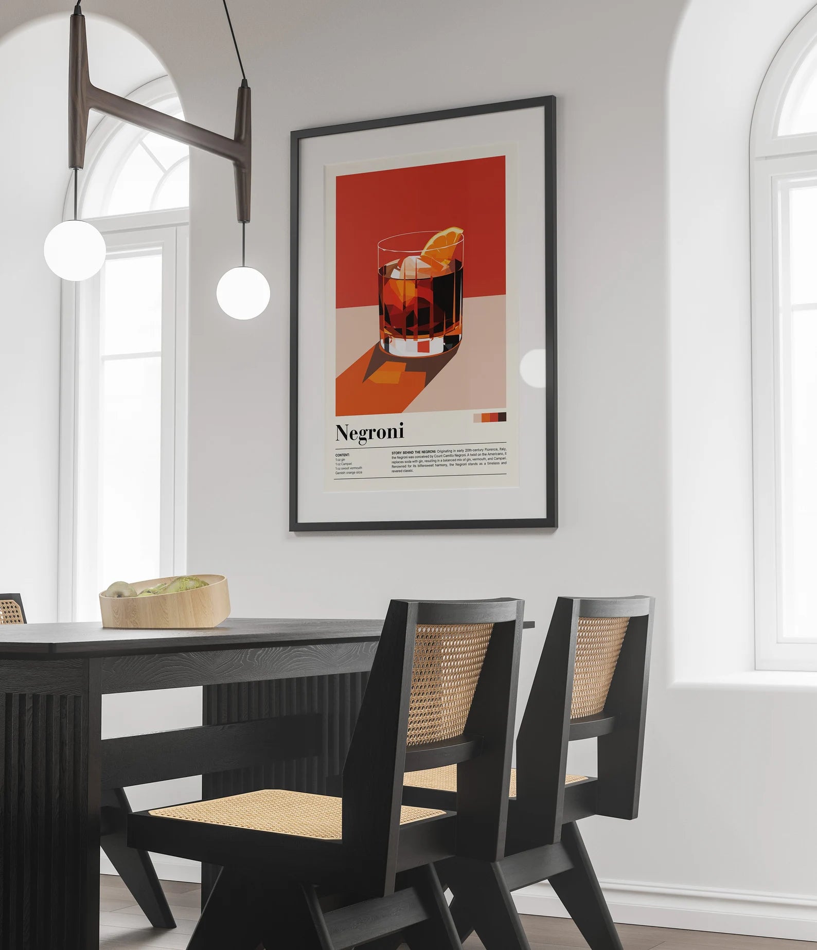 Vintage Negroni Kokteyl Posteri