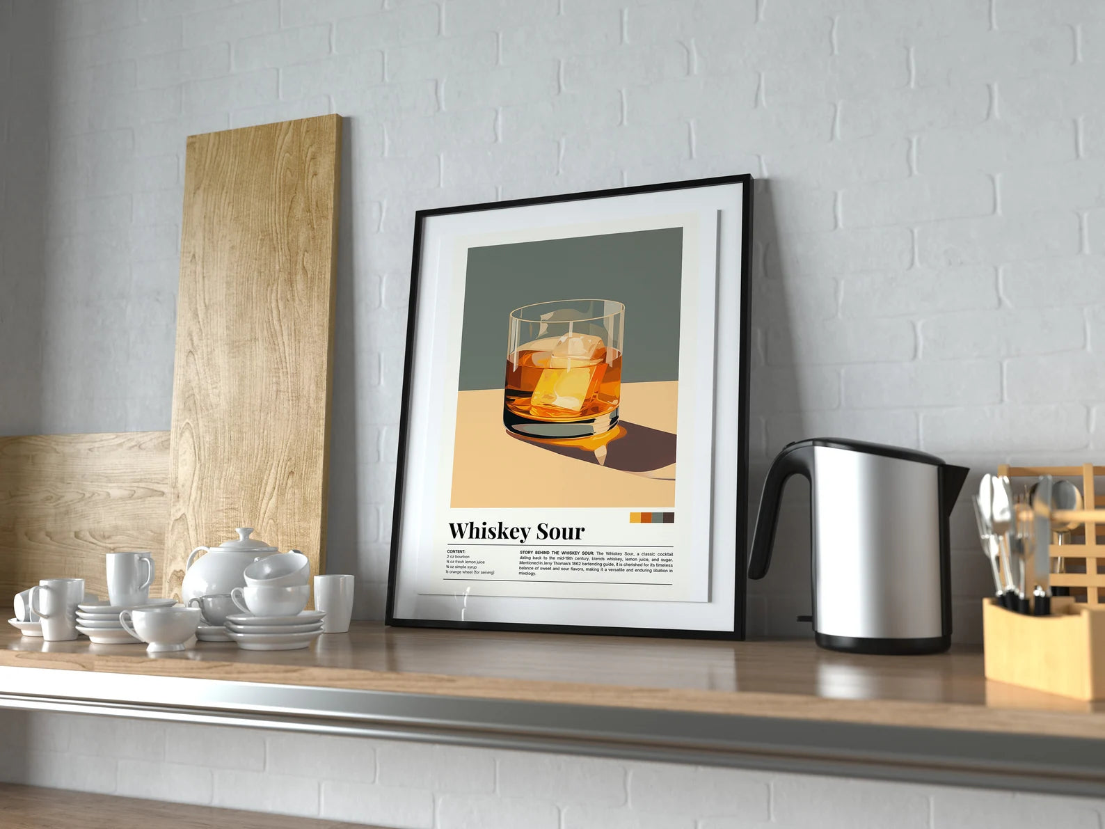 Whiskey Sour Kokteyl Posteri