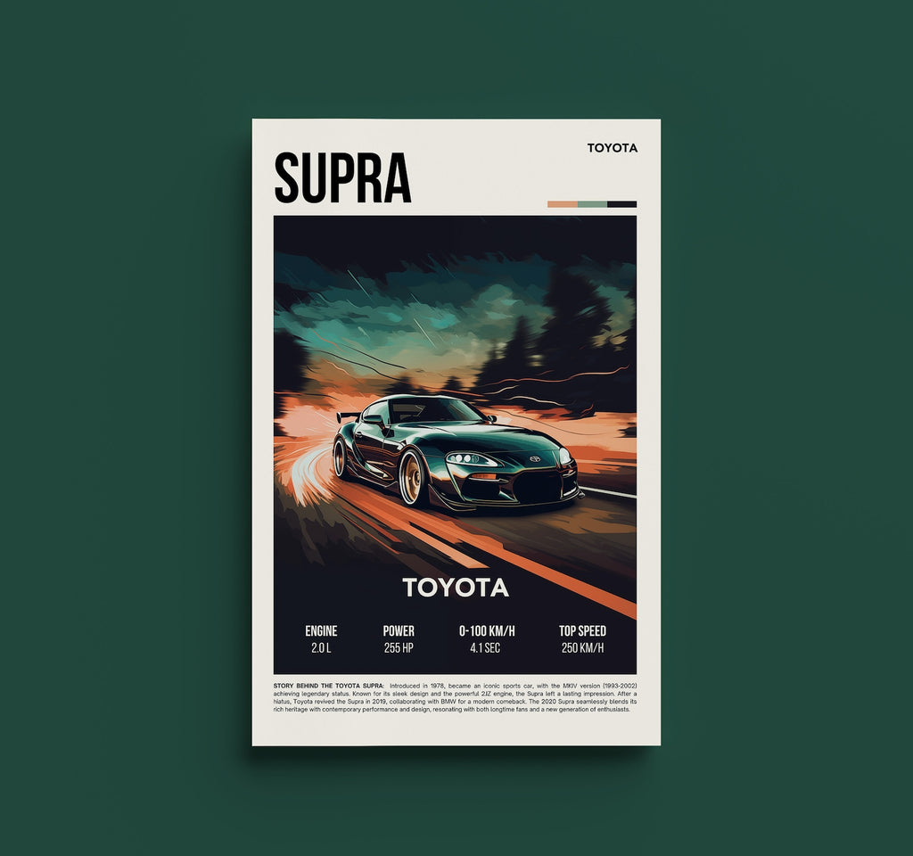 Toyota Supra Posteri - Araba Posterleri No.9