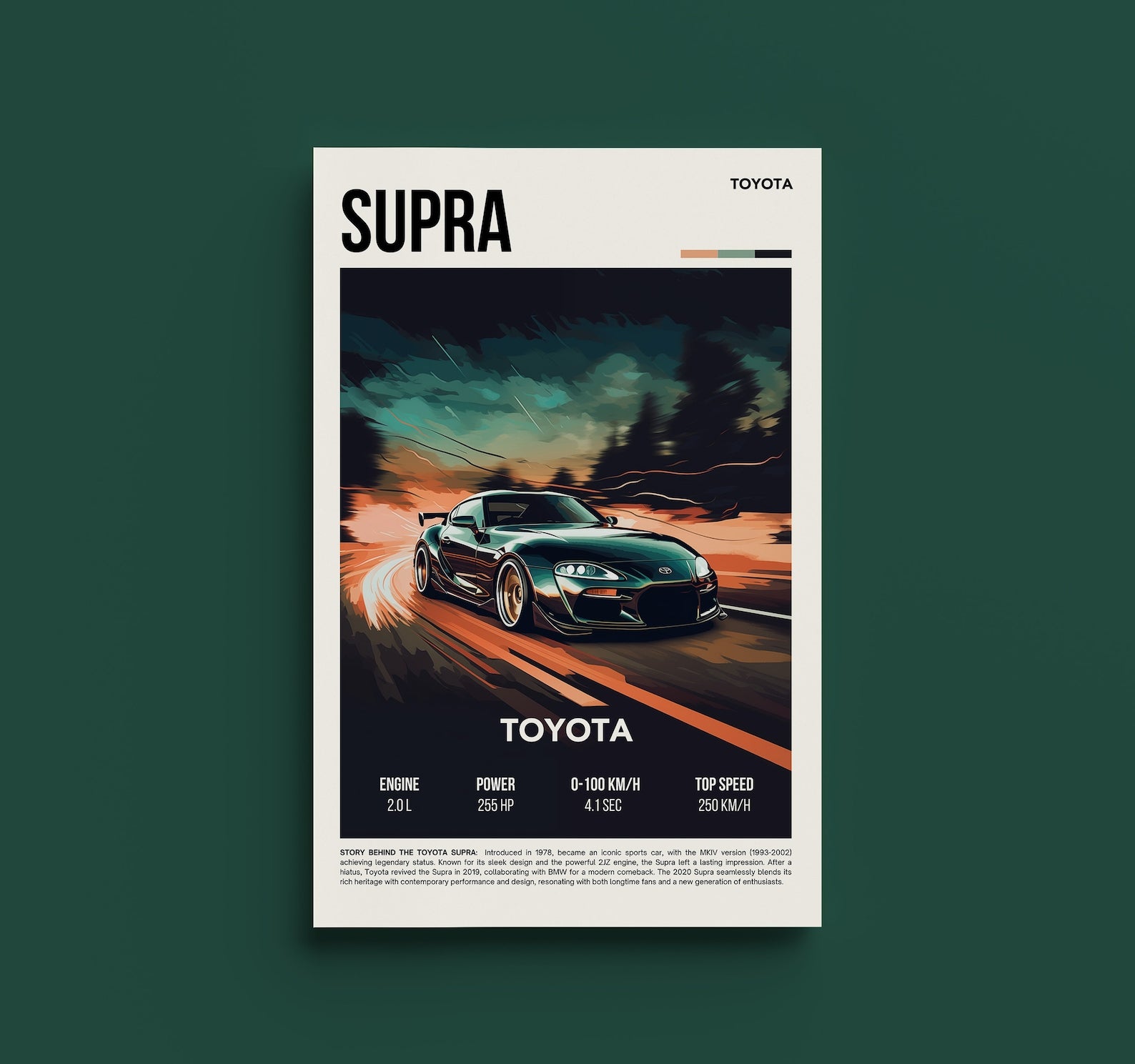 Toyota Supra Posteri - Araba Posterleri No.9