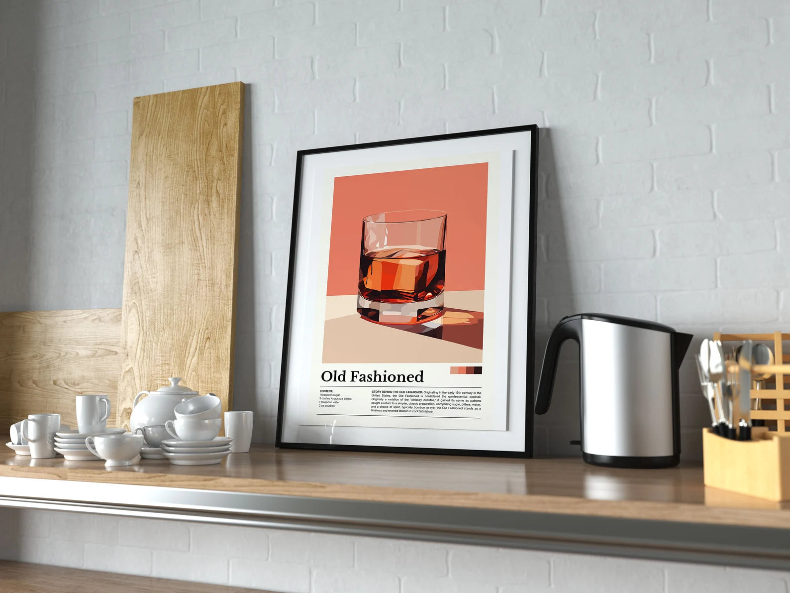 Old Fashioned Kokteyl Posteri