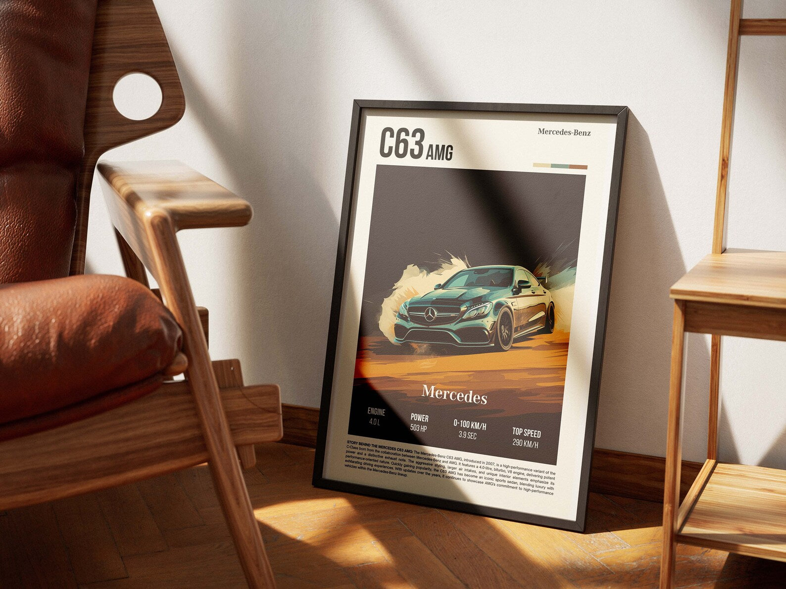 Mercedes C63 AMG Posteri - Araba Posterleri No.10