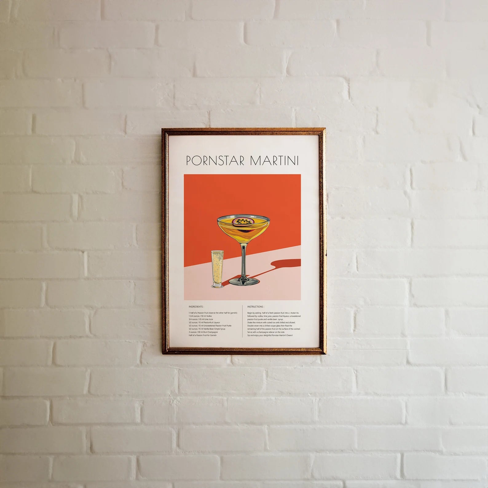 Pornstar Martini Kokteyl Tarifi Posteri