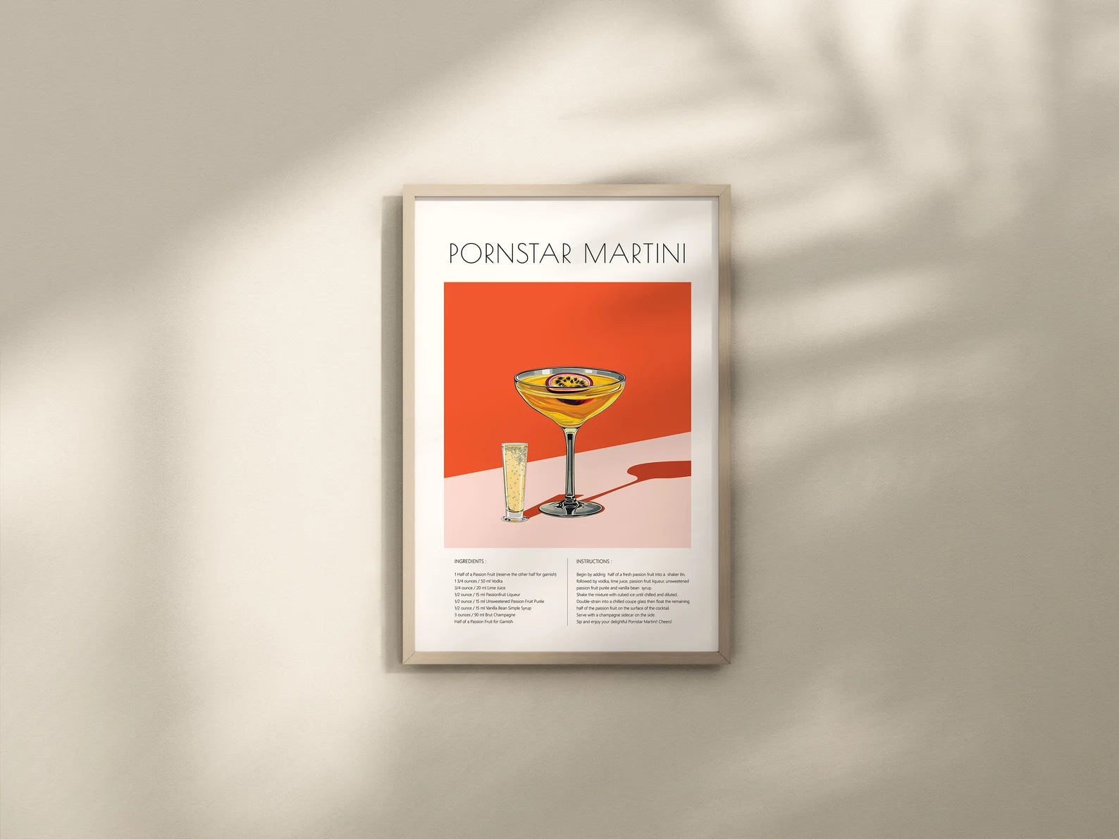Pornstar Martini Kokteyl Tarifi Posteri
