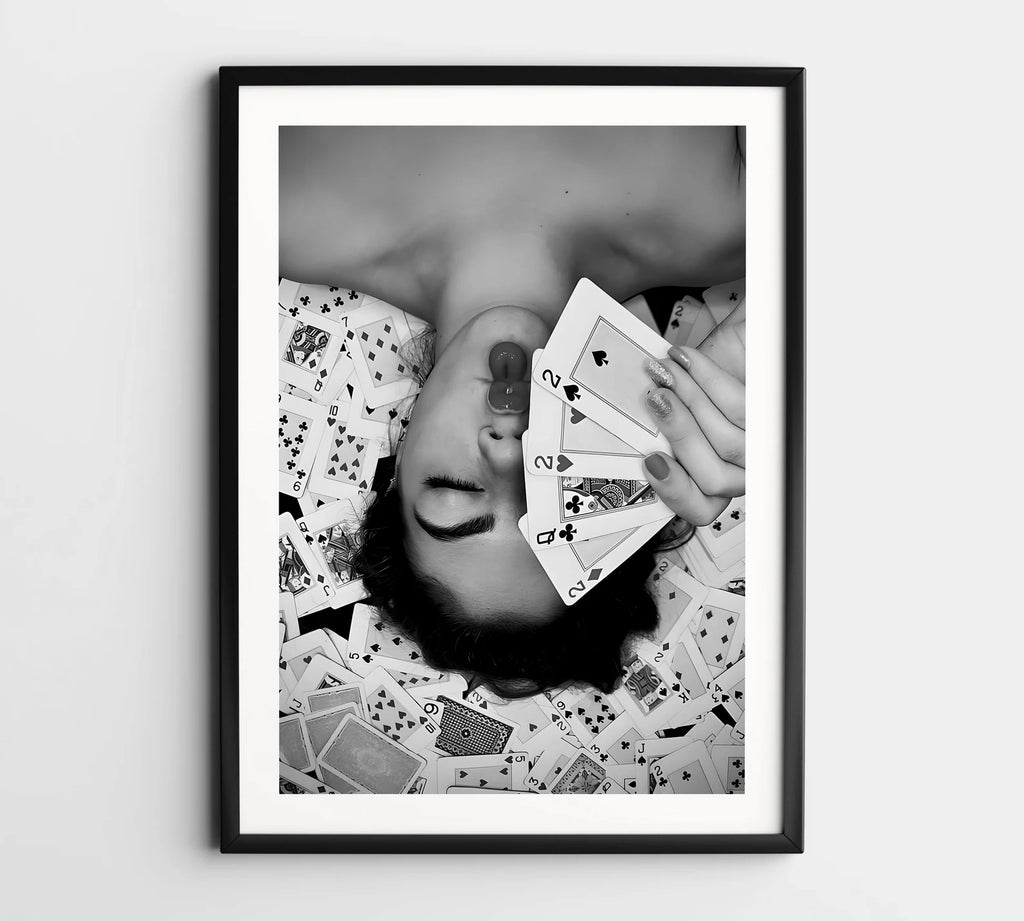 Siyah & Beyaz İskambil Kağıdı Posteri - Siyah & Beyaz Posterler No.8