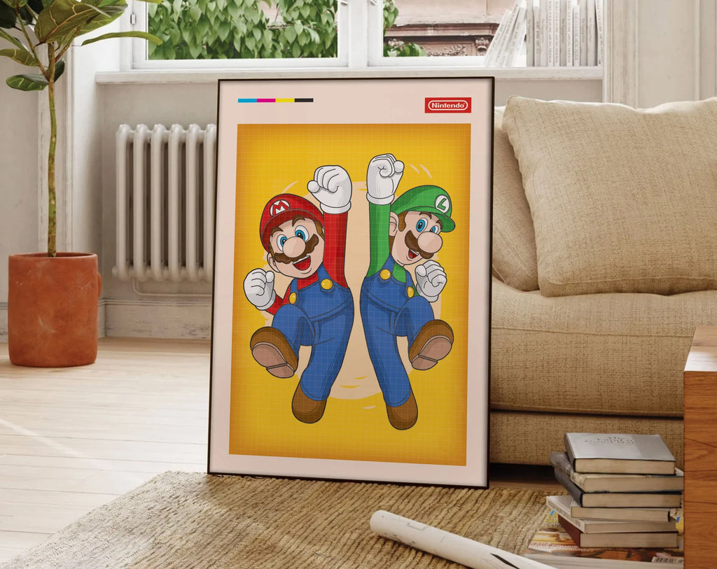Super Mario Bros Retro Oyun Posteri - Oyun Posterleri No.23