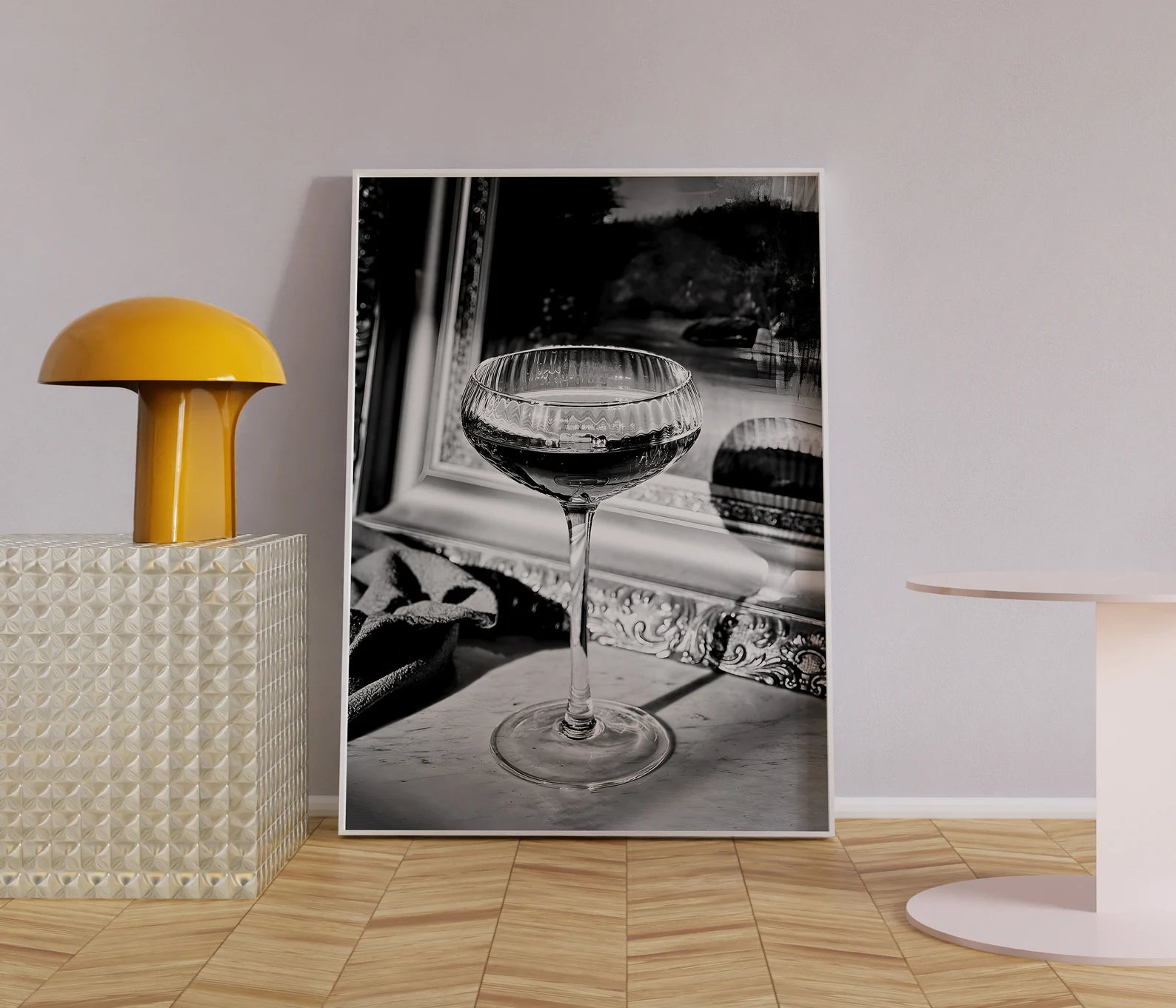 Siyah & Beyaz Vintage Şarap Posteri - Siyah & Beyaz Posterler No.4