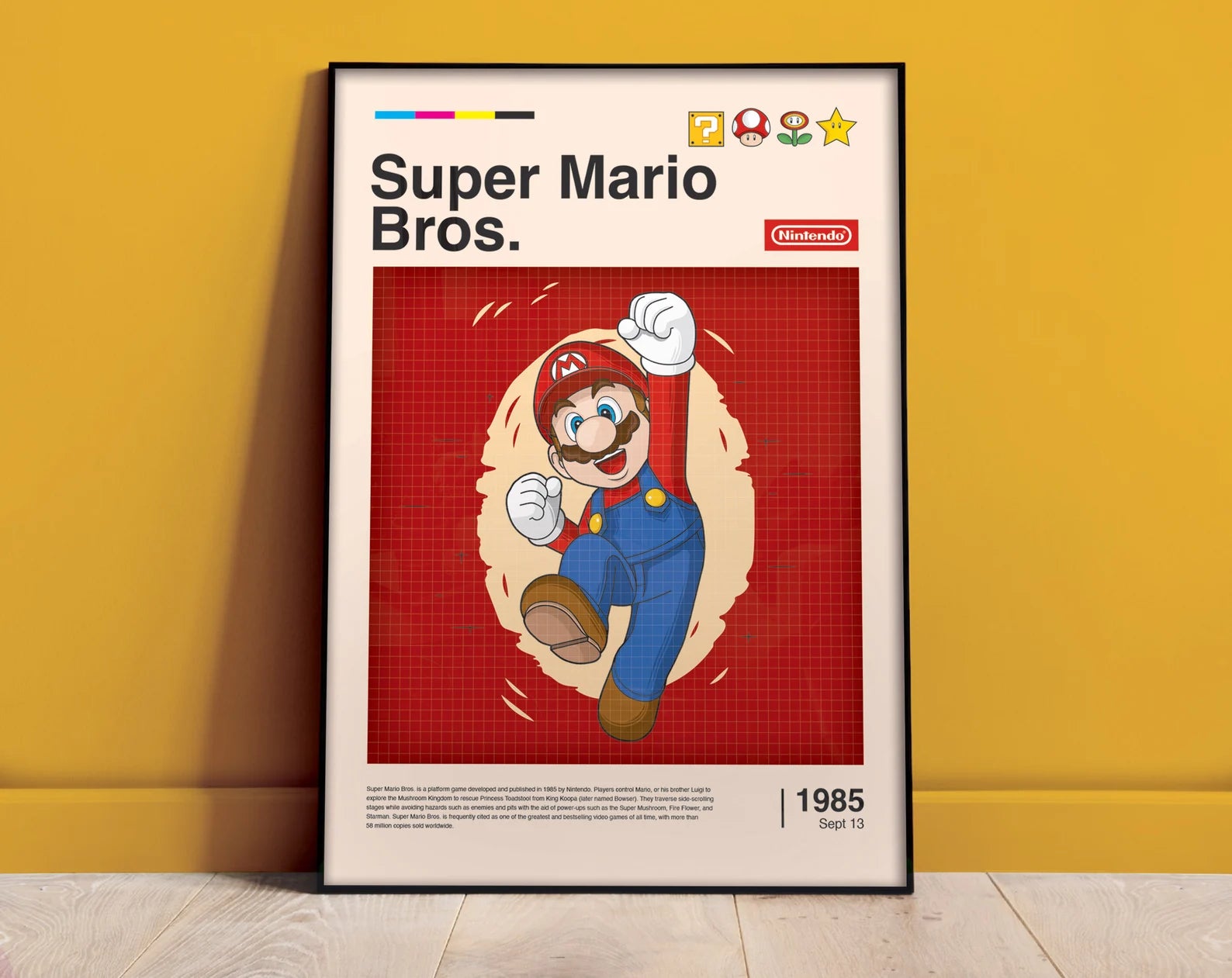 Super Mario Retro Oyun Posteri - Oyun Posterleri No.15