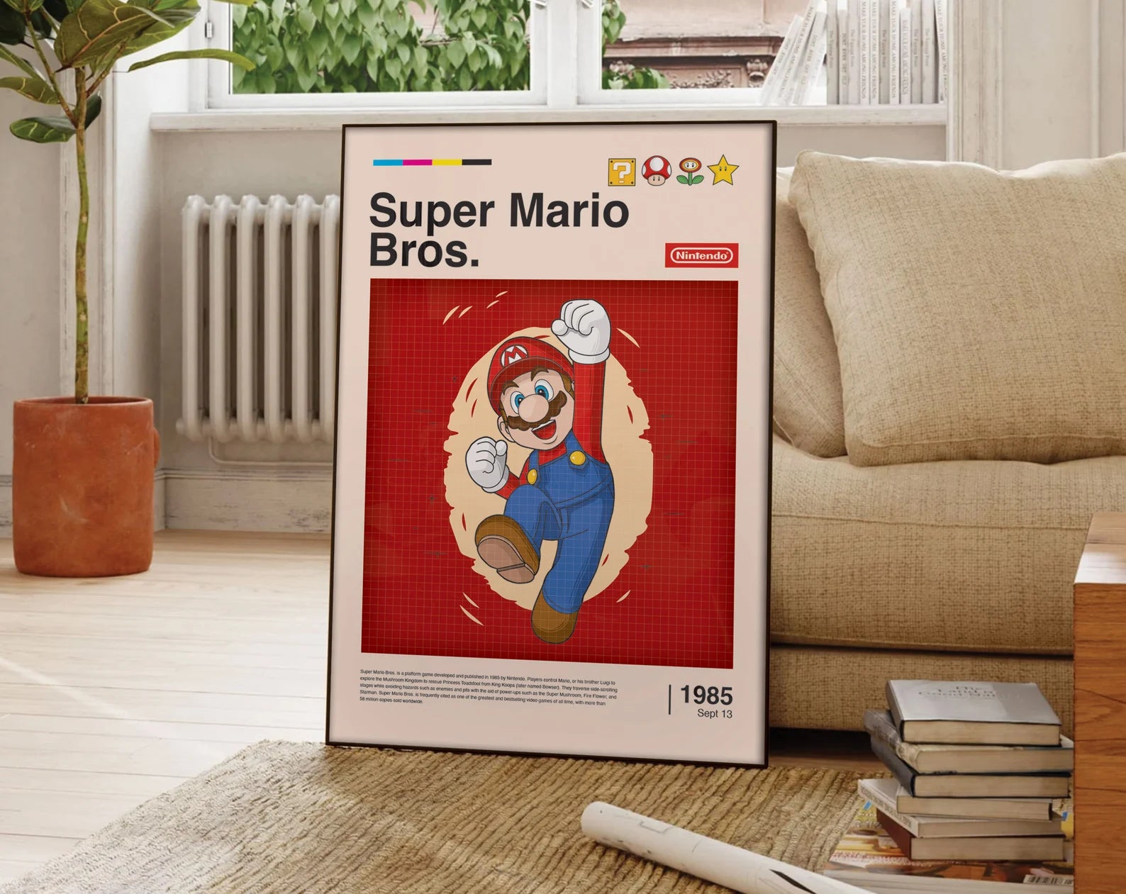 Super Mario Retro Oyun Posteri - Oyun Posterleri No.15
