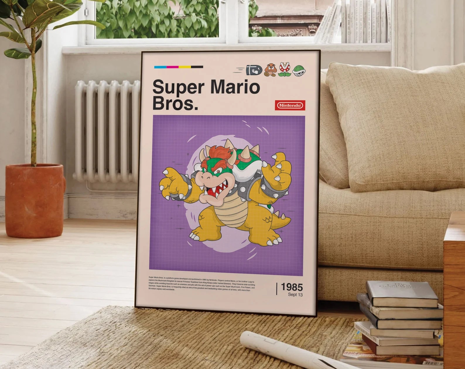 Super Mario Bros Retro Oyun Posteri - Oyun Posterleri No.19