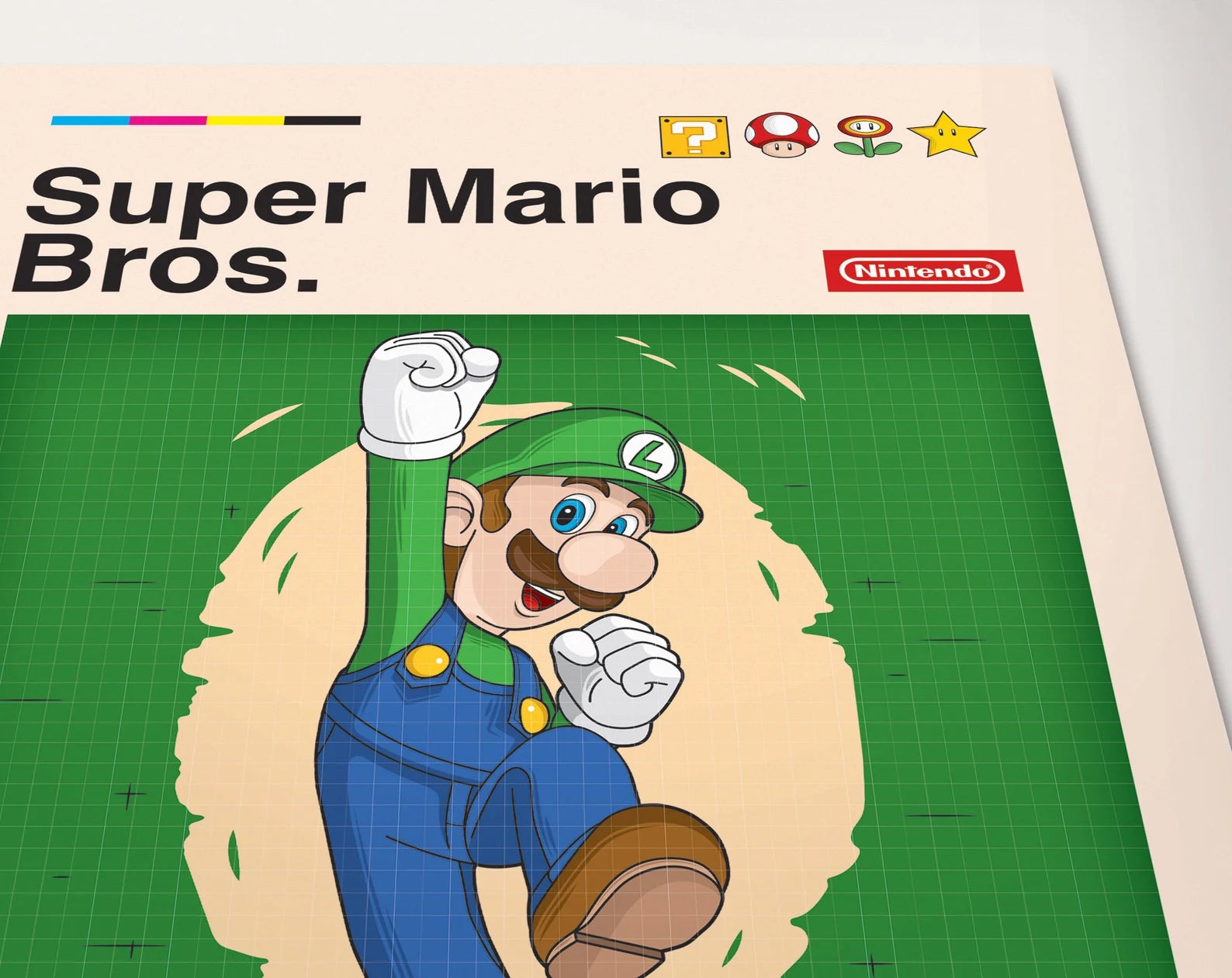 Super Mario Bros Retro Oyun Posteri - Oyun Posterleri No.18