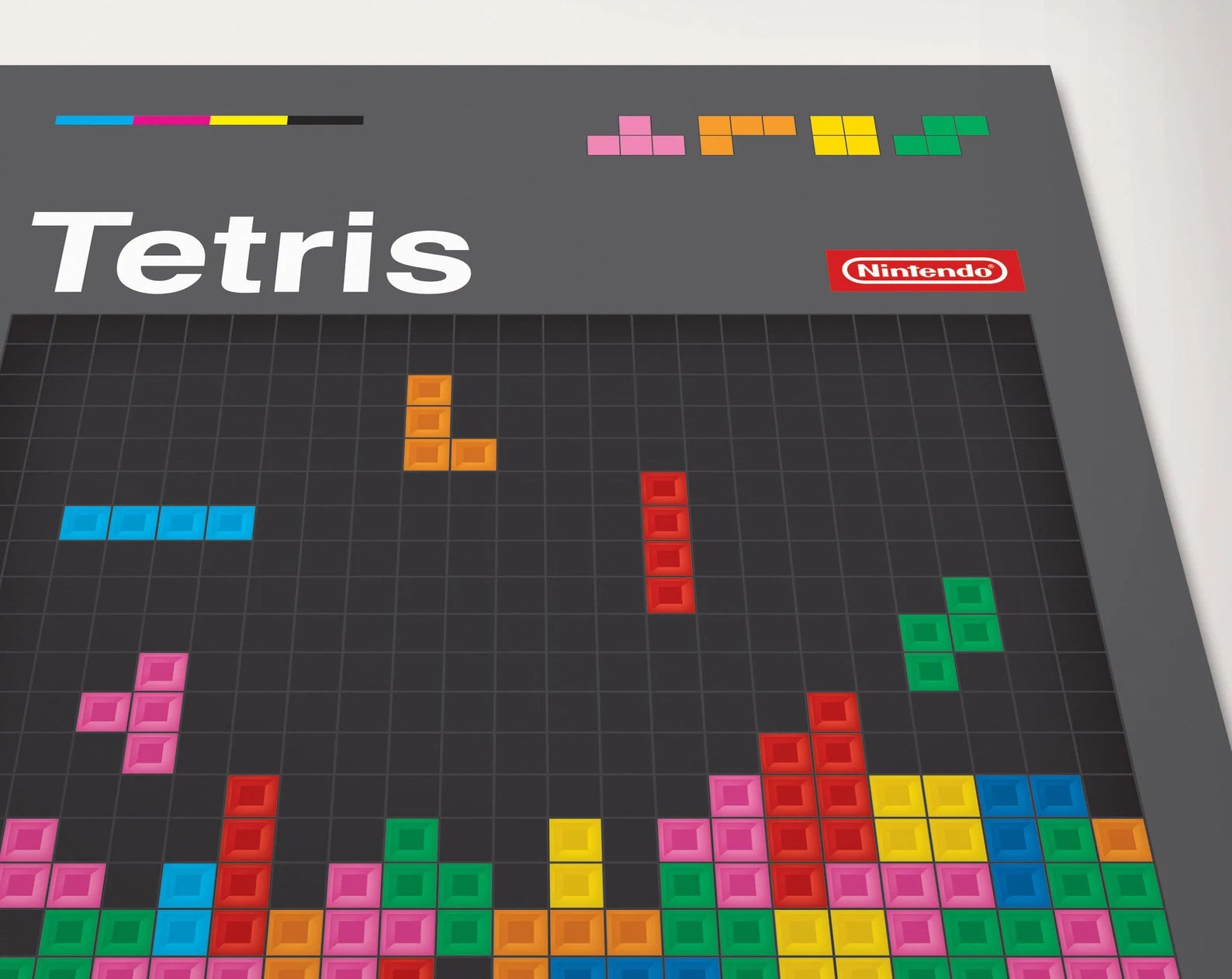 Tetris Retro Oyun Posteri - Oyun Posterleri No.26