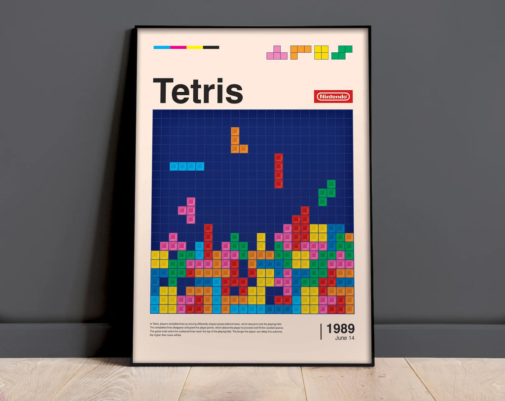 Tetris Retro Oyun Posteri - Oyun Posterleri No.25
