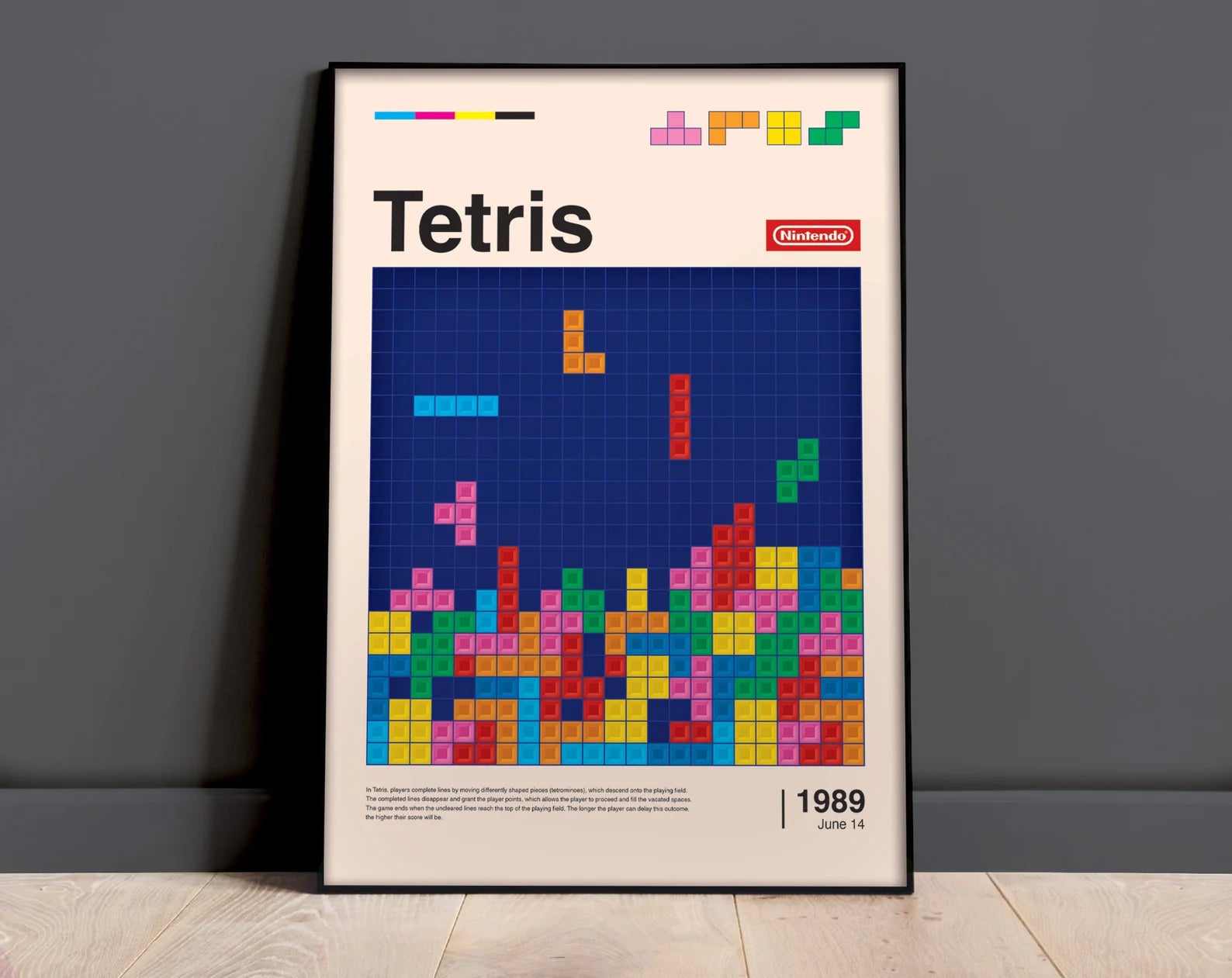 Tetris Retro Oyun Posteri - Oyun Posterleri No.25