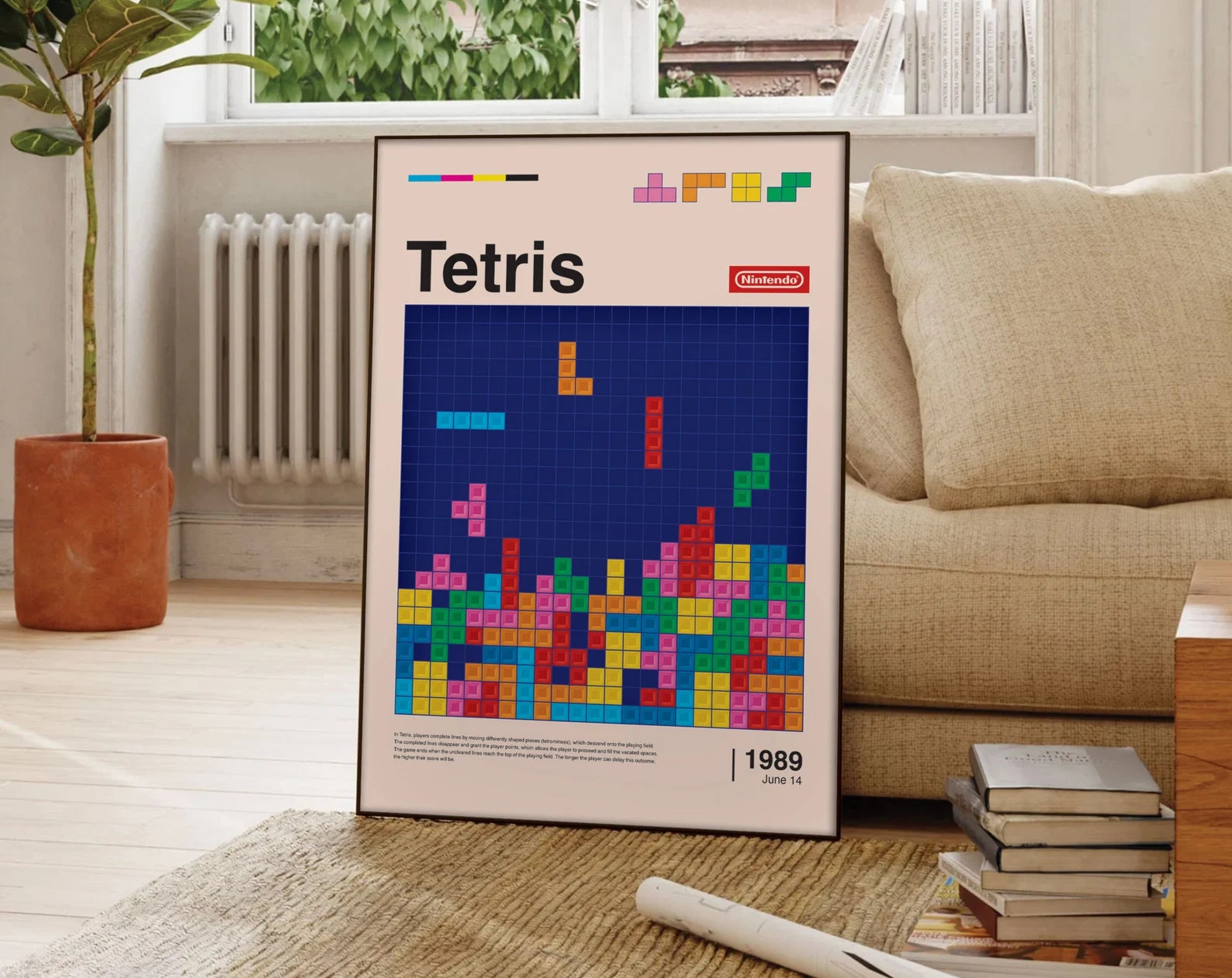 Tetris Retro Oyun Posteri - Oyun Posterleri No.25