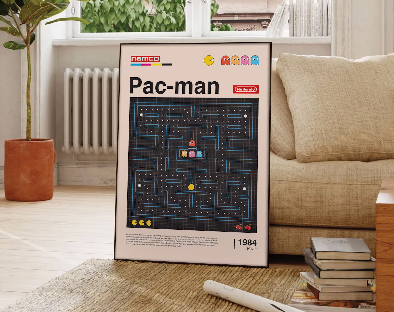 Pac-Man 1984 Orijinal Oyun Posteri - Oyun Posterleri No.11