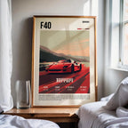 Ferrari F40 Posteri - Araba Posterleri No.4