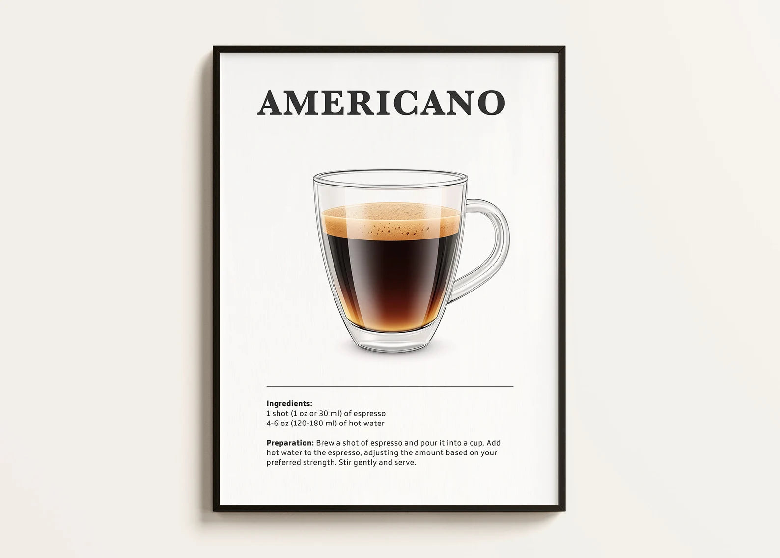 Americano Kahve Posteri - Kahve Posterleri No.2