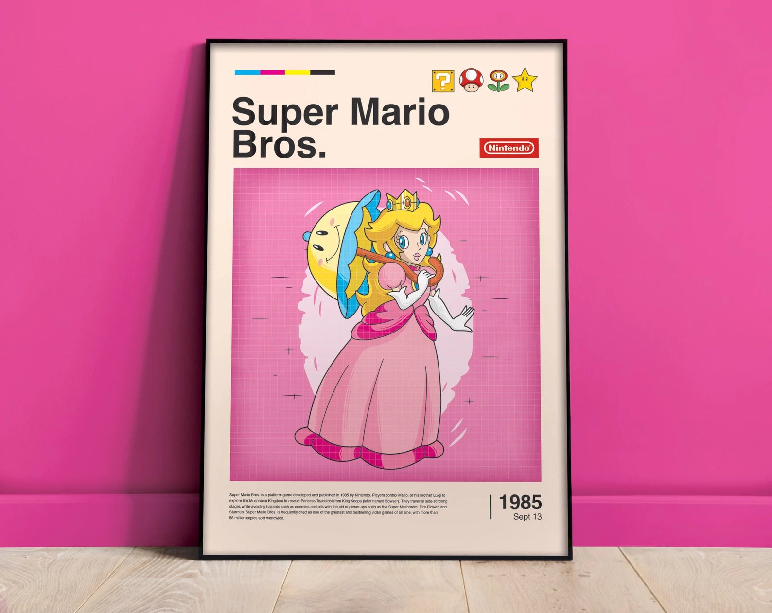 Super Mario Bros Retro Oyun Posteri - Oyun Posterleri No.20