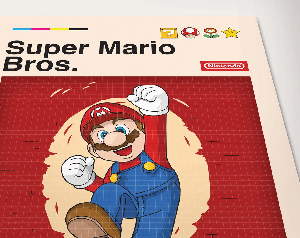 Super Mario Retro Oyun Posteri - Oyun Posterleri No.15