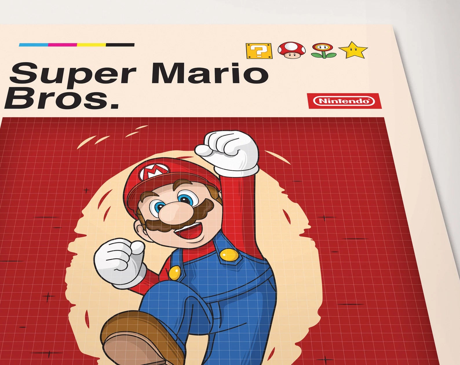 Super Mario Retro Oyun Posteri - Oyun Posterleri No.15
