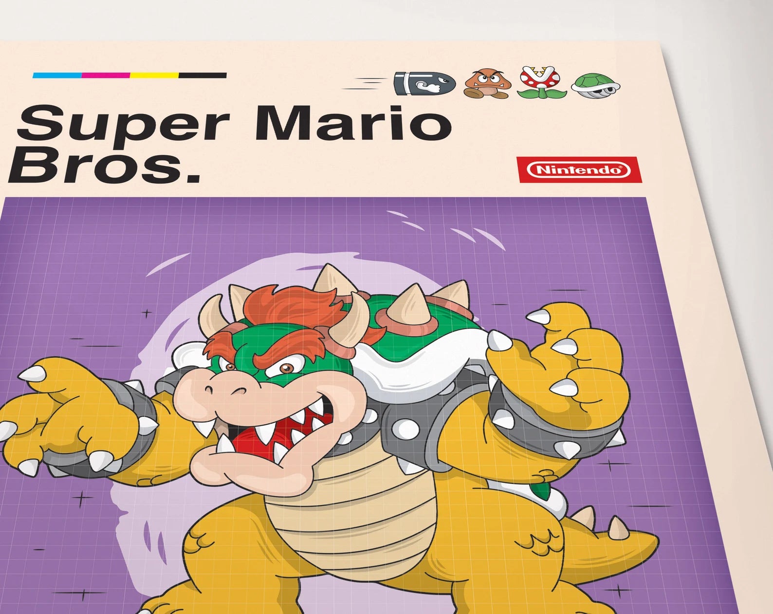 Super Mario Bros Retro Oyun Posteri - Oyun Posterleri No.19