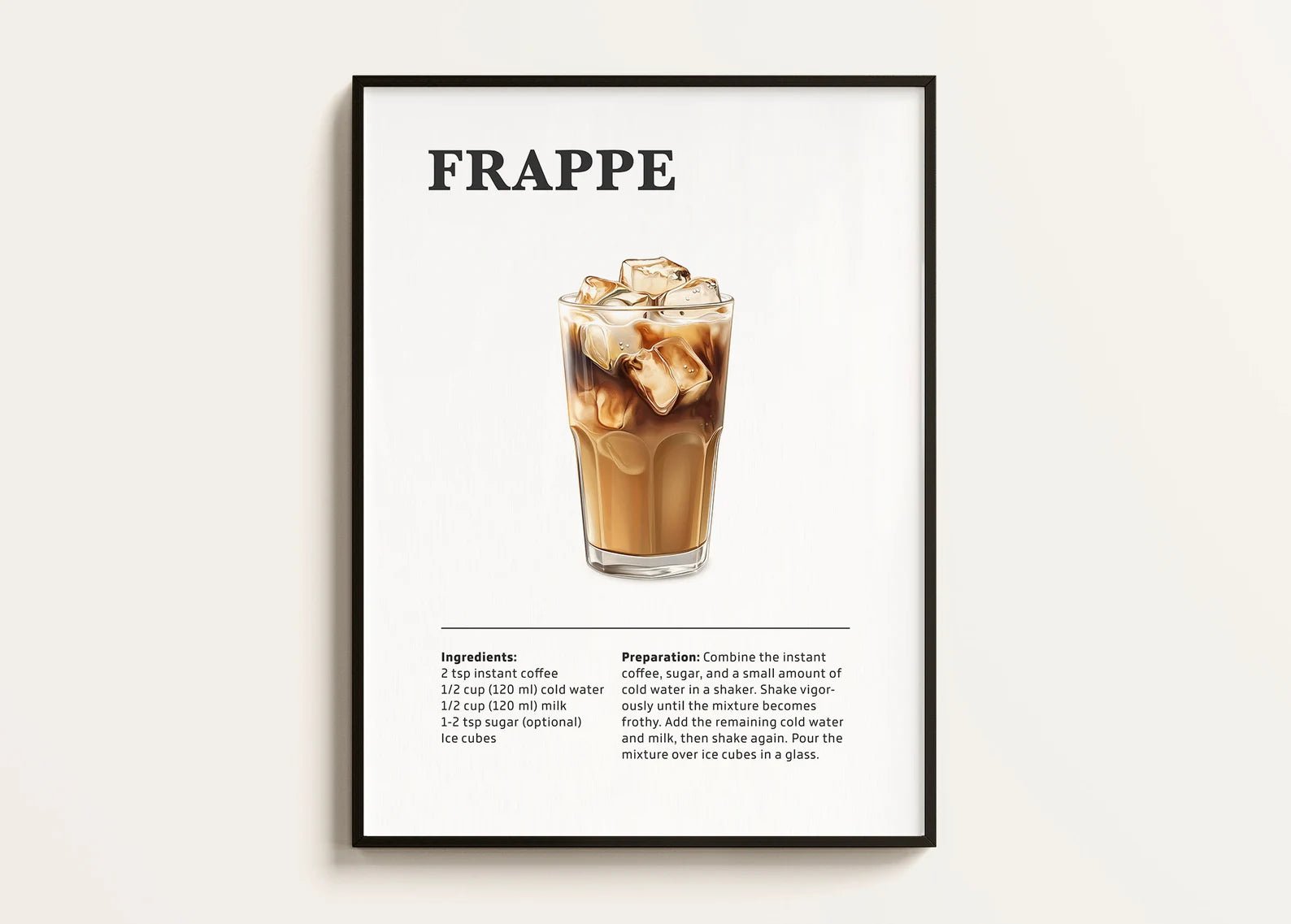 Frappe Kahve Posteri - Kahve Posterleri No.9