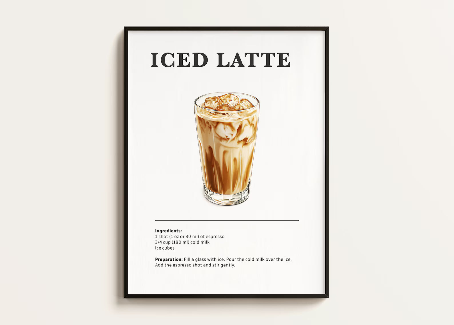 İce Latte Posteri - Kahve Posterleri No.4