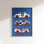 Vintage Yarış Arabası Posteri - Araba Temalı Posterler No.4