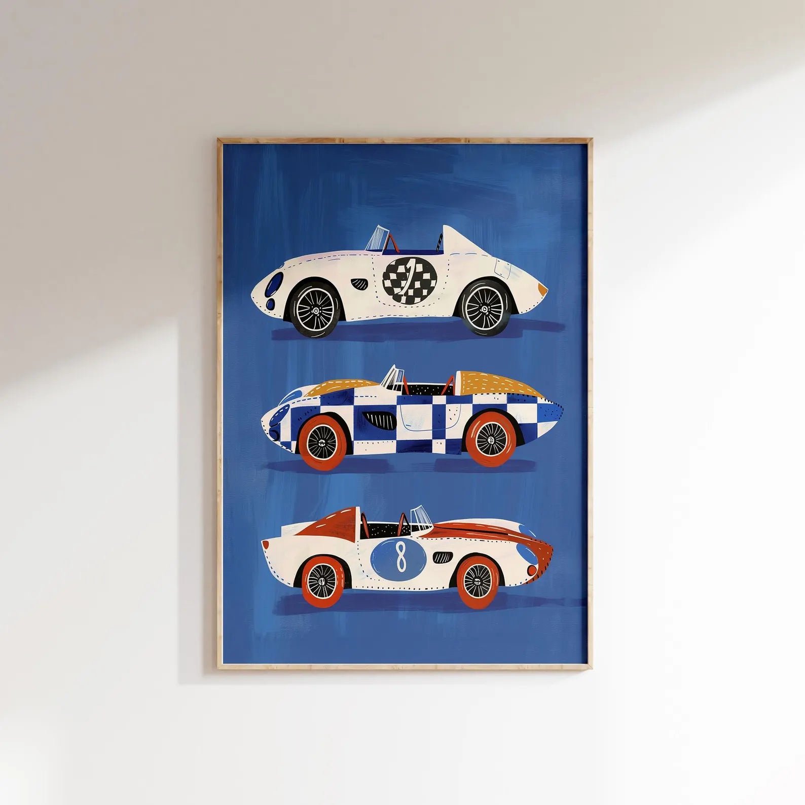 Vintage Yarış Arabası Posteri - Araba Temalı Posterler No.4