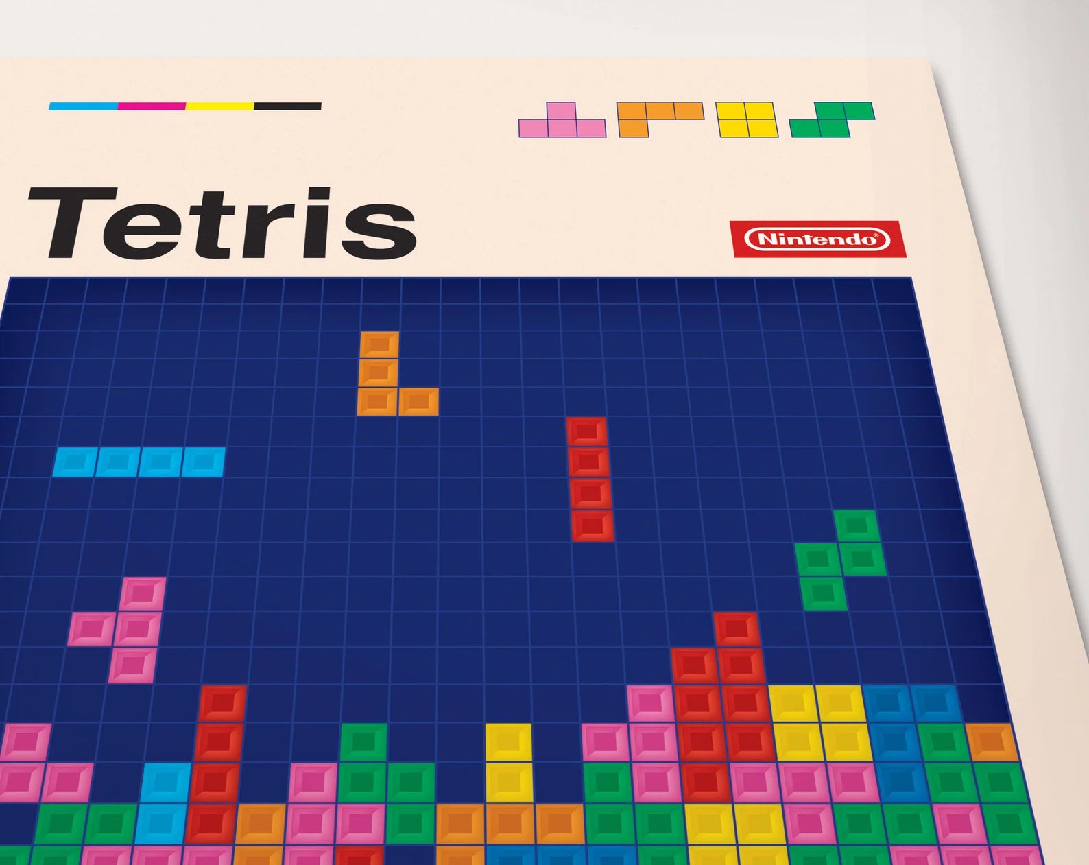 Tetris Retro Oyun Posteri - Oyun Posterleri No.25