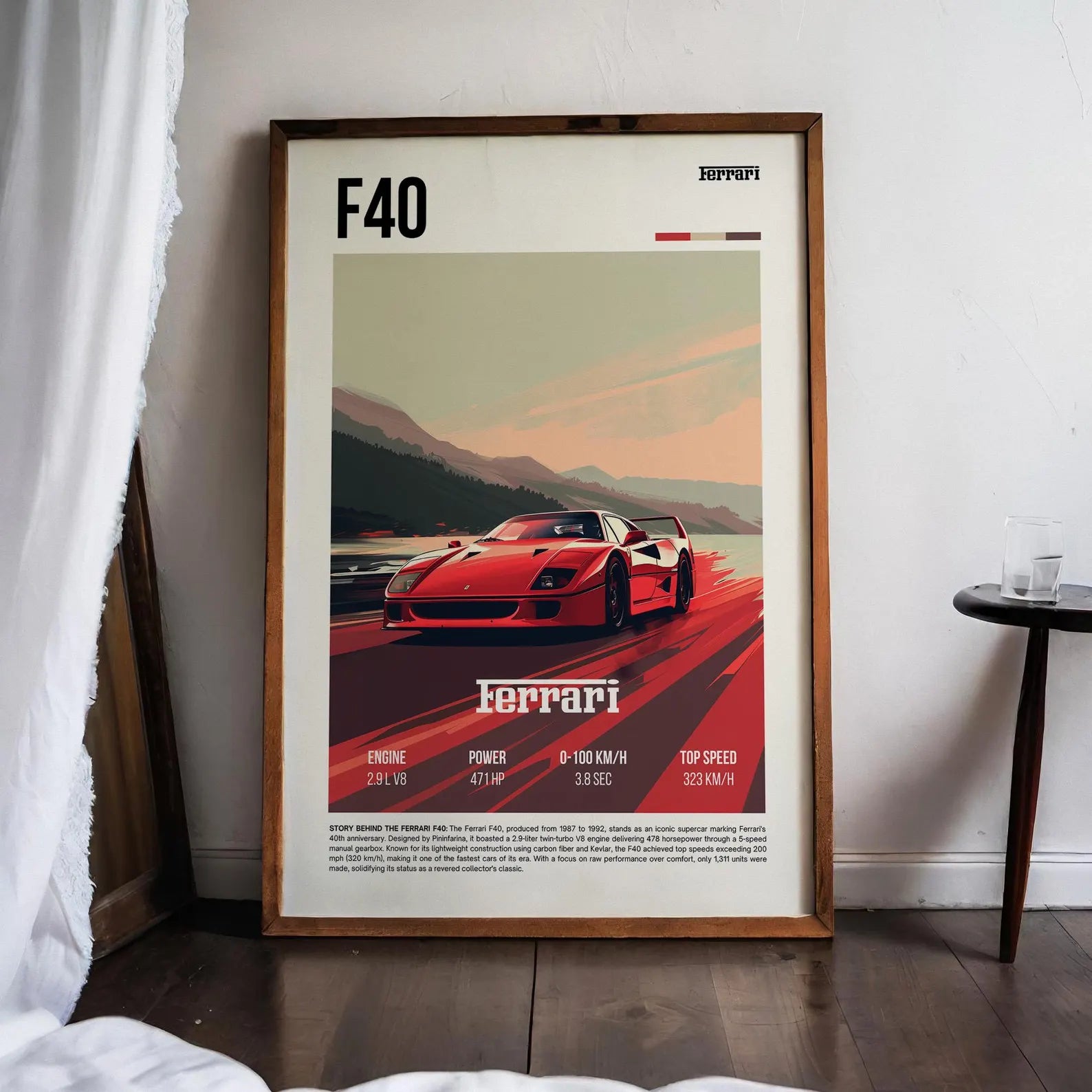 Ferrari F40 Posteri - Araba Posterleri No.4