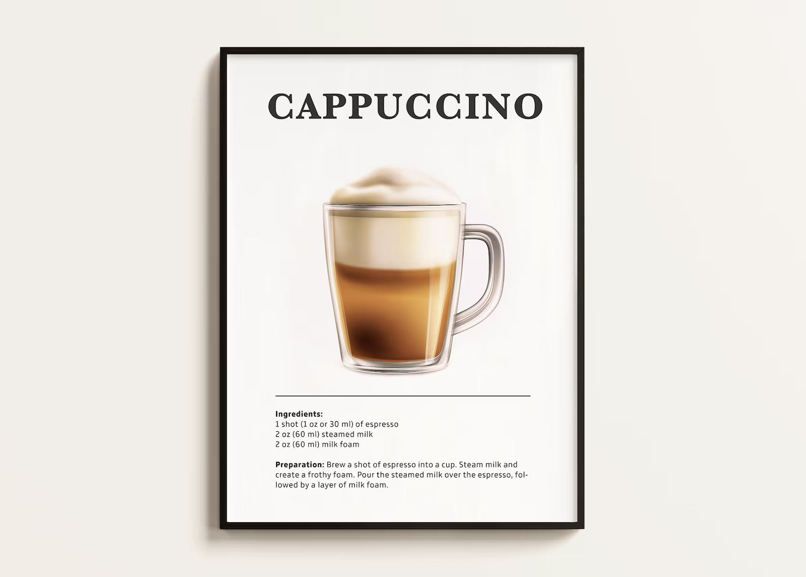 Cappuccino Kahve Posteri - Kahve Posterleri No.8