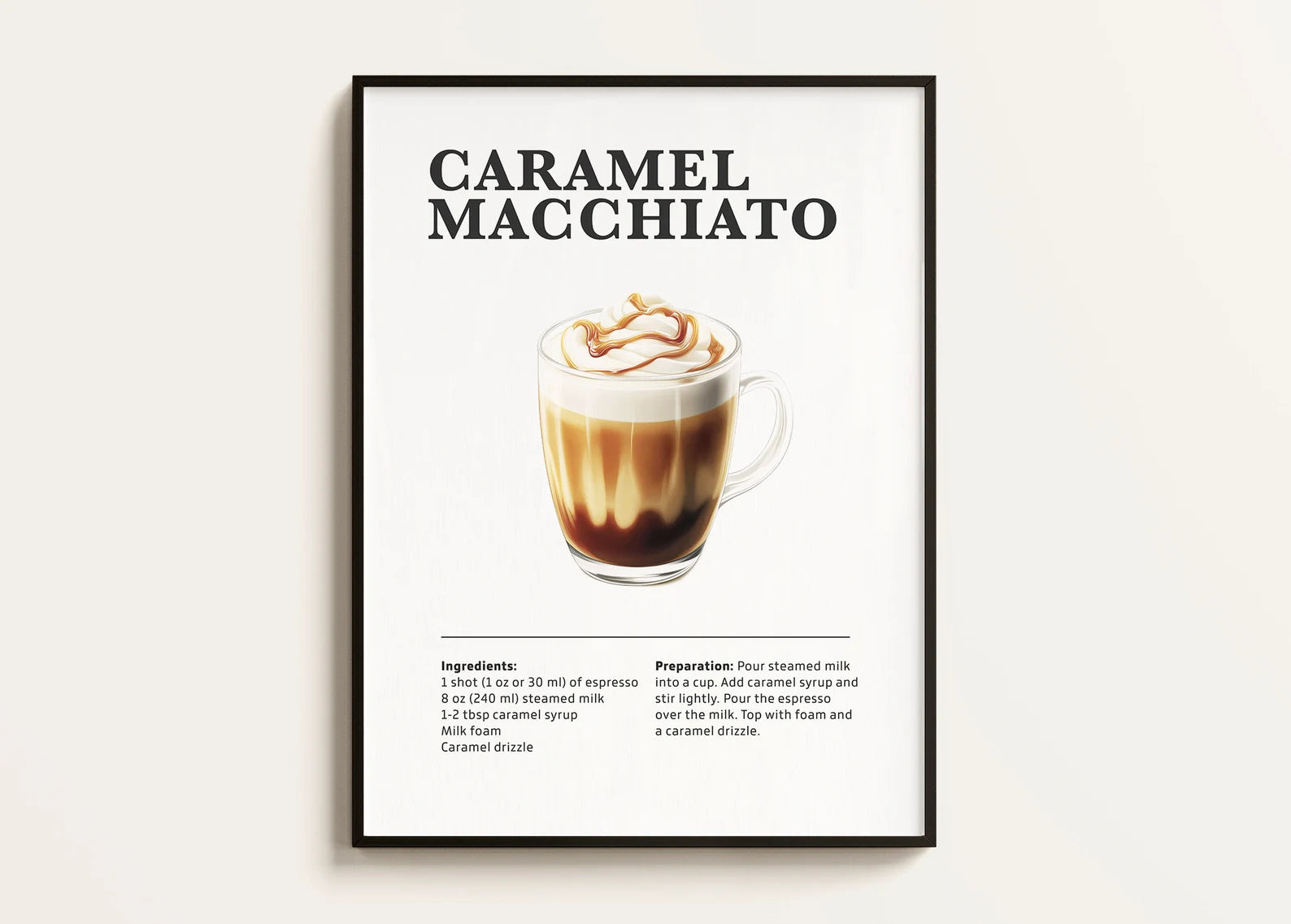 Caramel Macchiato Posteri - Kahve Posterleri No.10