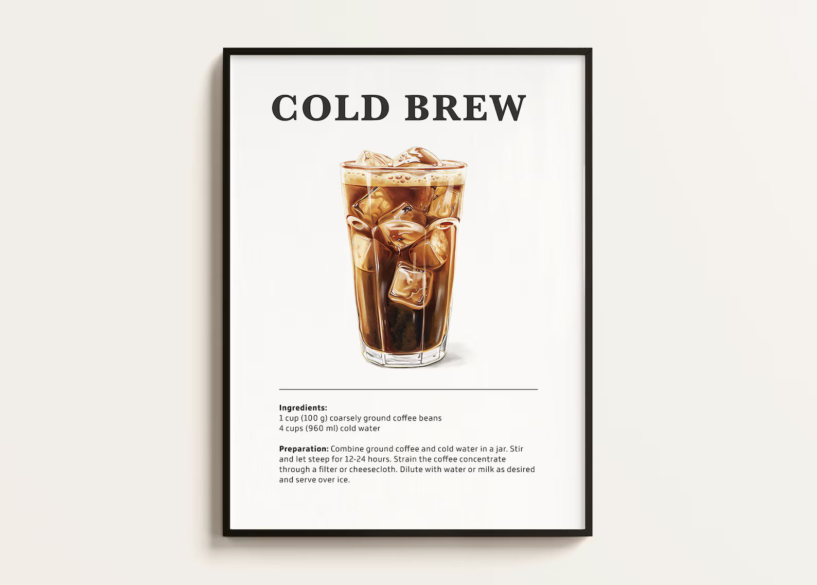Cold Brew Kahve Posteri - Kahve Posterleri No.5