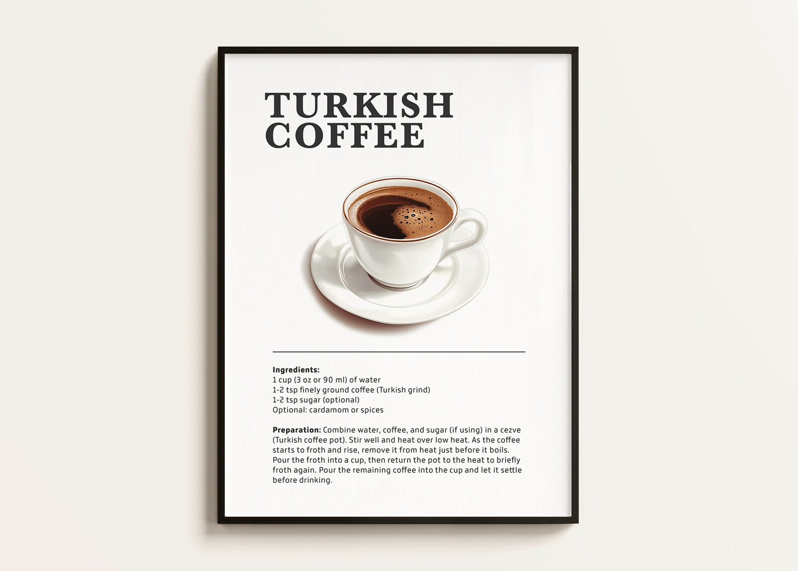 Türk Kahvesi Posteri - Kahve Posterleri No.1