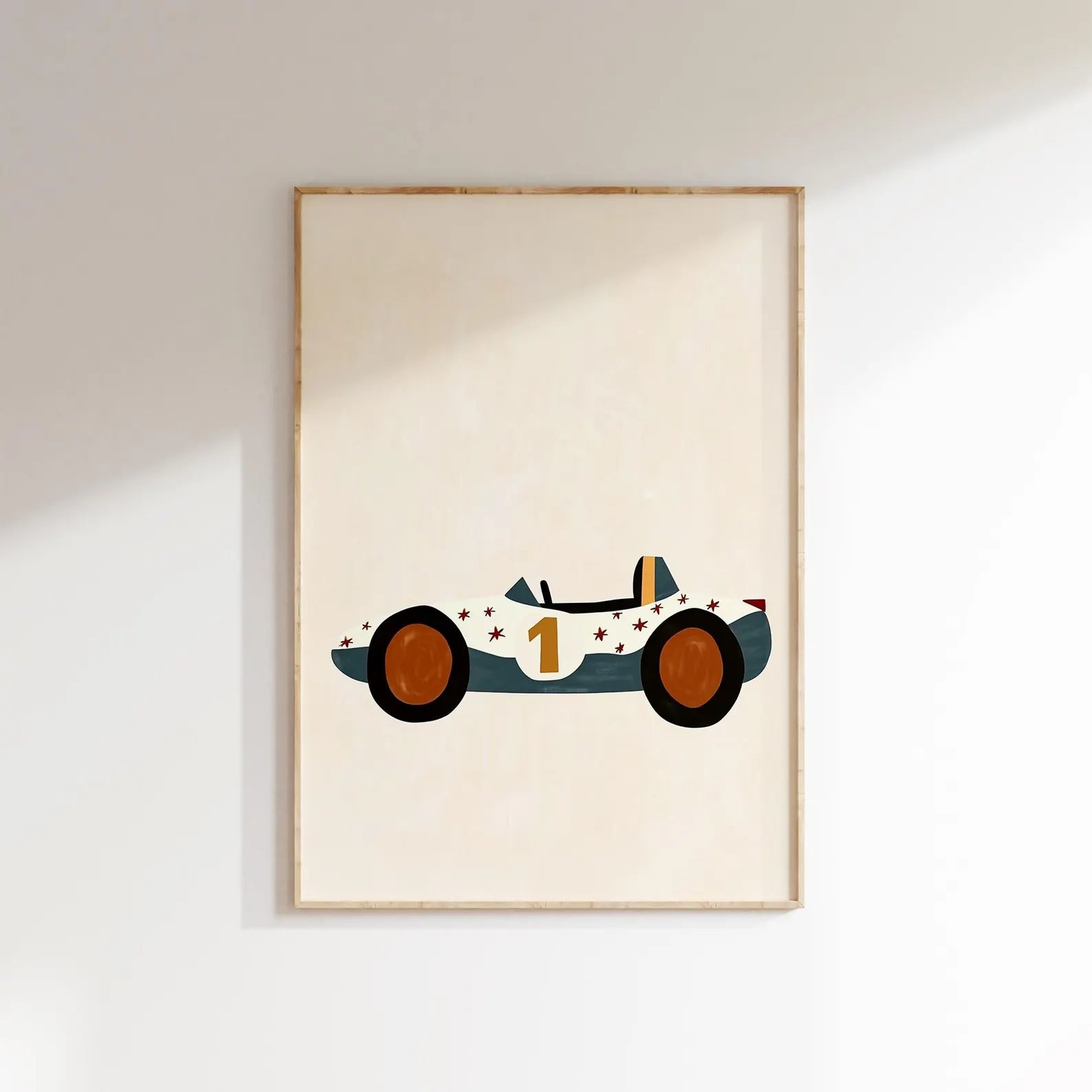 Yarış Arabası Posteri - Araba Temalı Posterler No.1