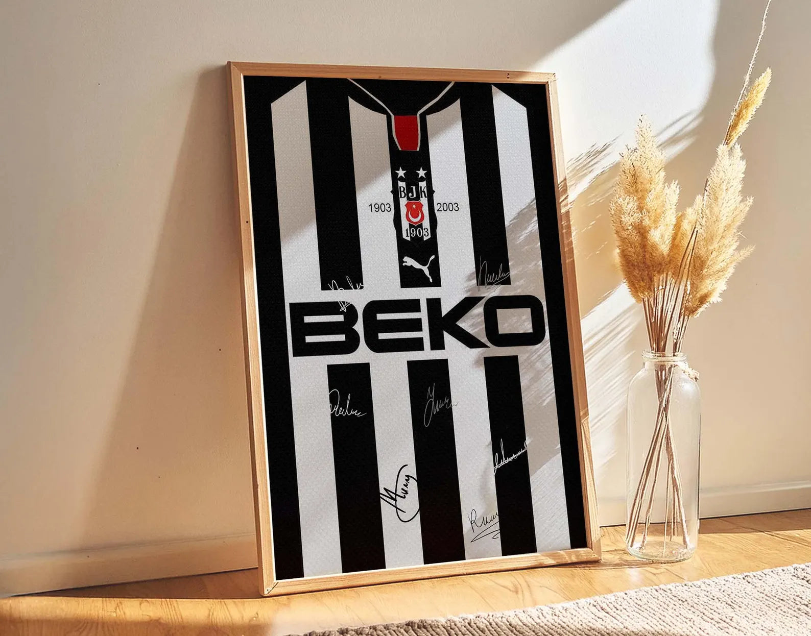 Beşiktaş 100. Yıl Forması Posteri - Takım Posterleri No.1