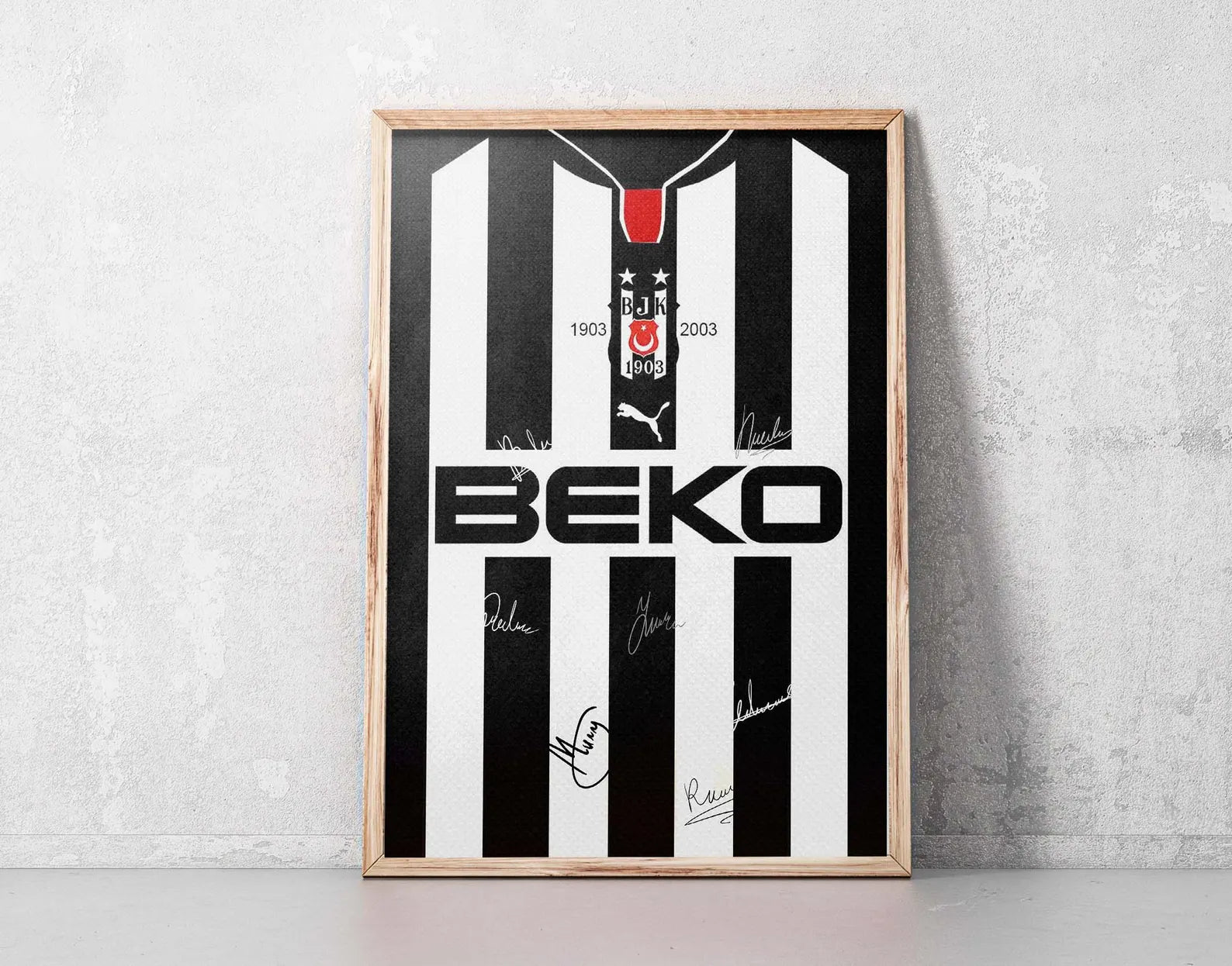 Beşiktaş 100. Yıl Forması Posteri - Takım Posterleri No.1